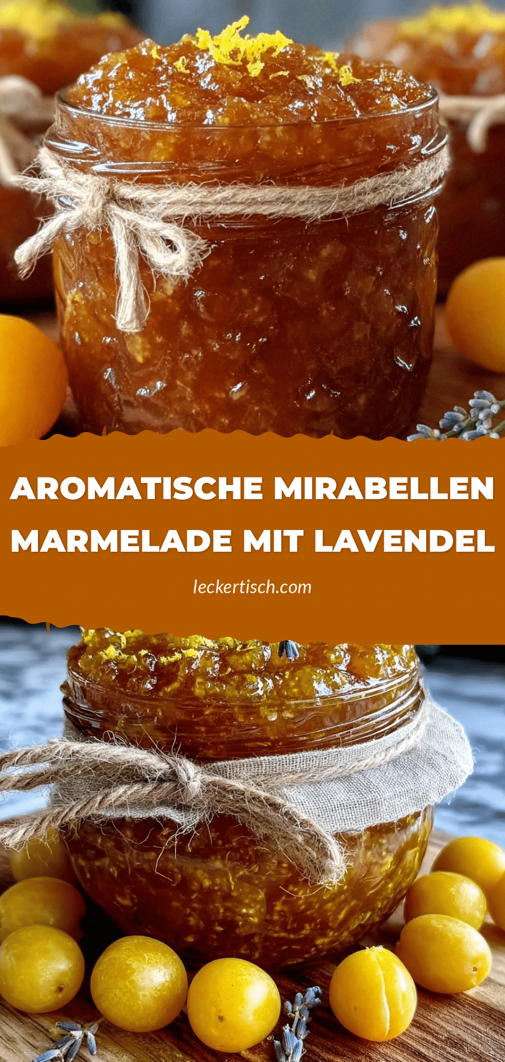 Mirabellenmarmelade mit Lavendel recipe