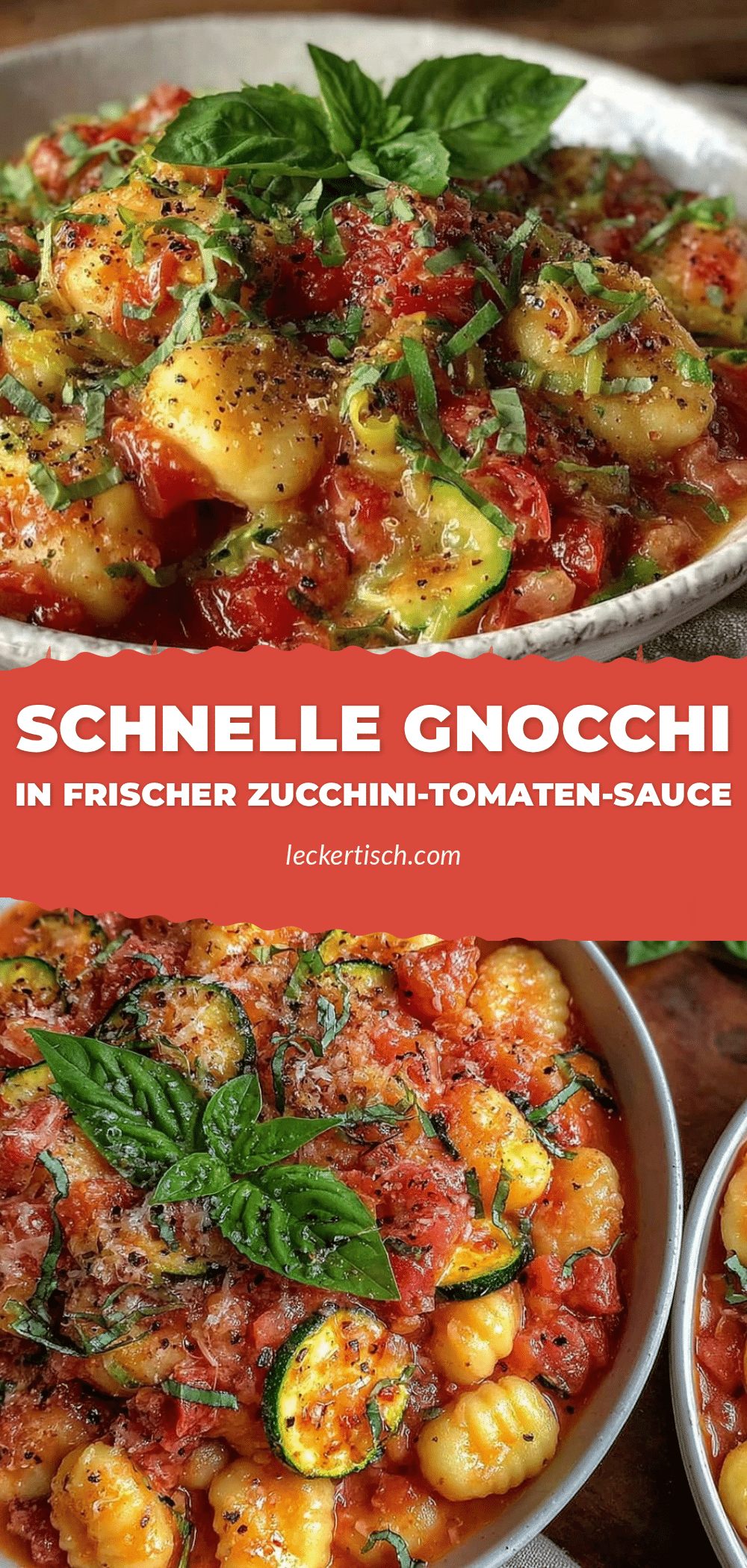 schnelle Gnocchi in Zucchini-Tomaten-Sauce recipe