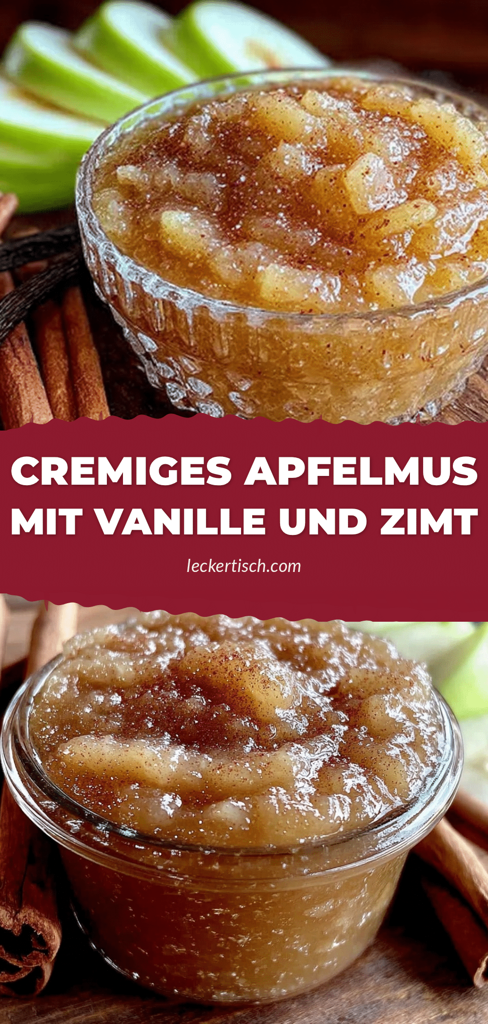 selbstgemachtes Apfelmus mit Vanille und Zimt recipe