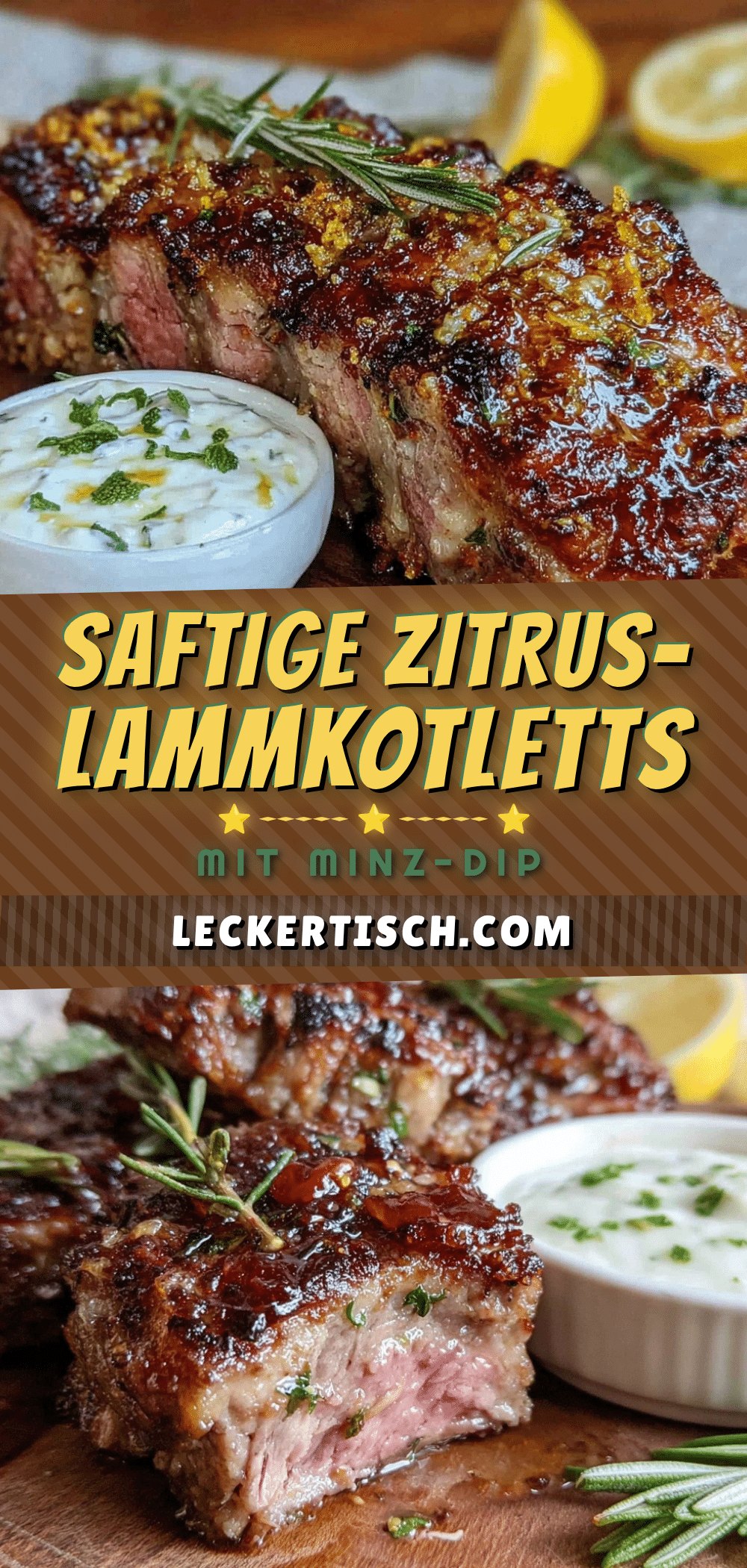 Zitrus-Kräuter Lammkoteletts recipe