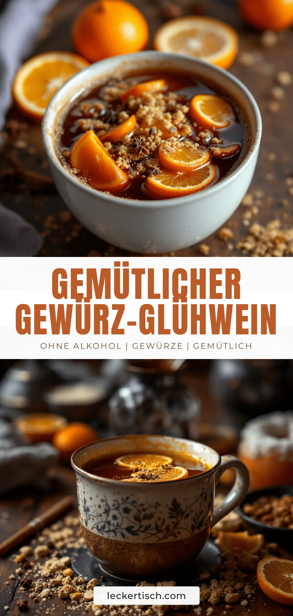 alkoholfreier Glühwein mit Orange recipe