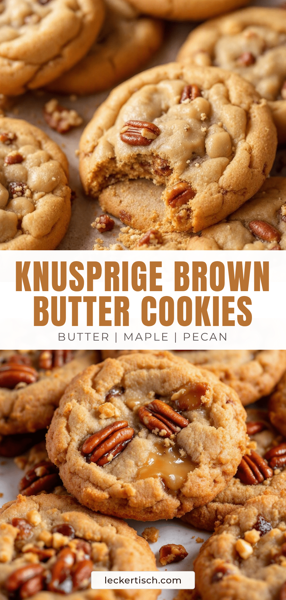 Brown Butter Maple Pecan Cookies recipe
