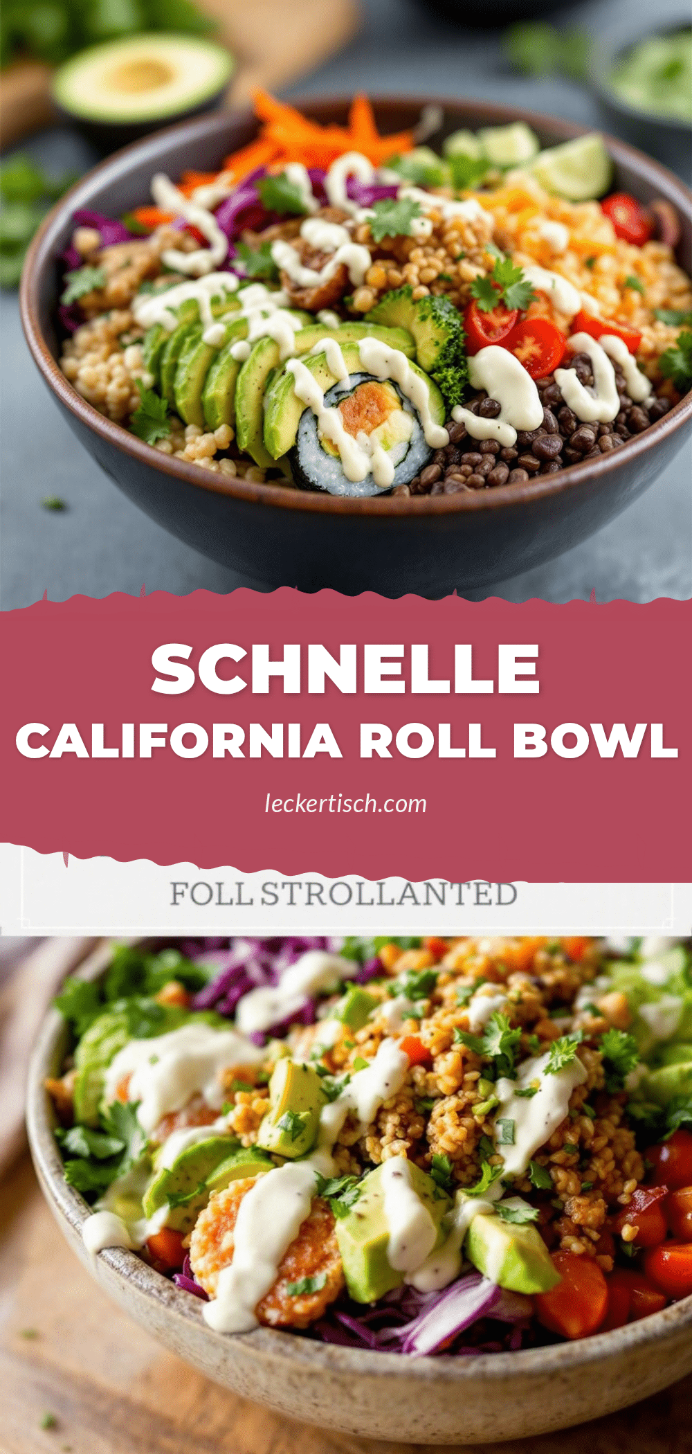 California Roll Bowl recipe