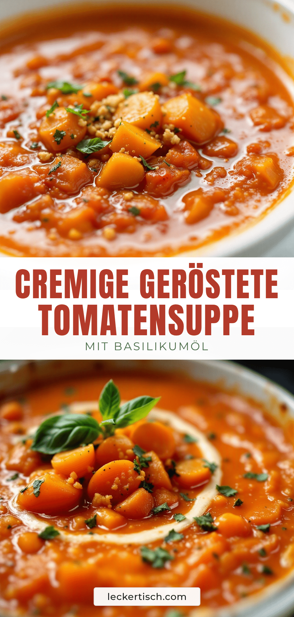 cremige geröstete Tomatensuppe recipe