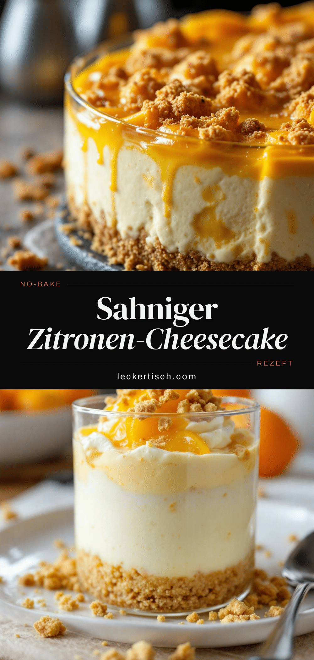 cremiger no-bake zitronen-cheesecake im glas recipe