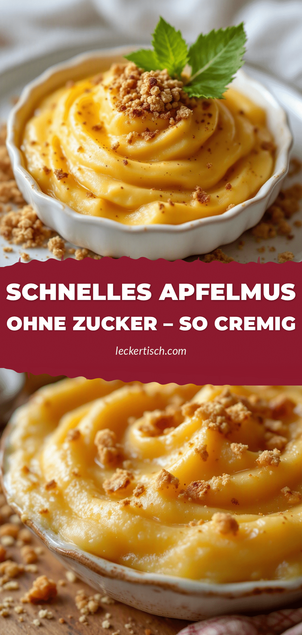 Cremiges Apfelmus ohne Zucker recipe