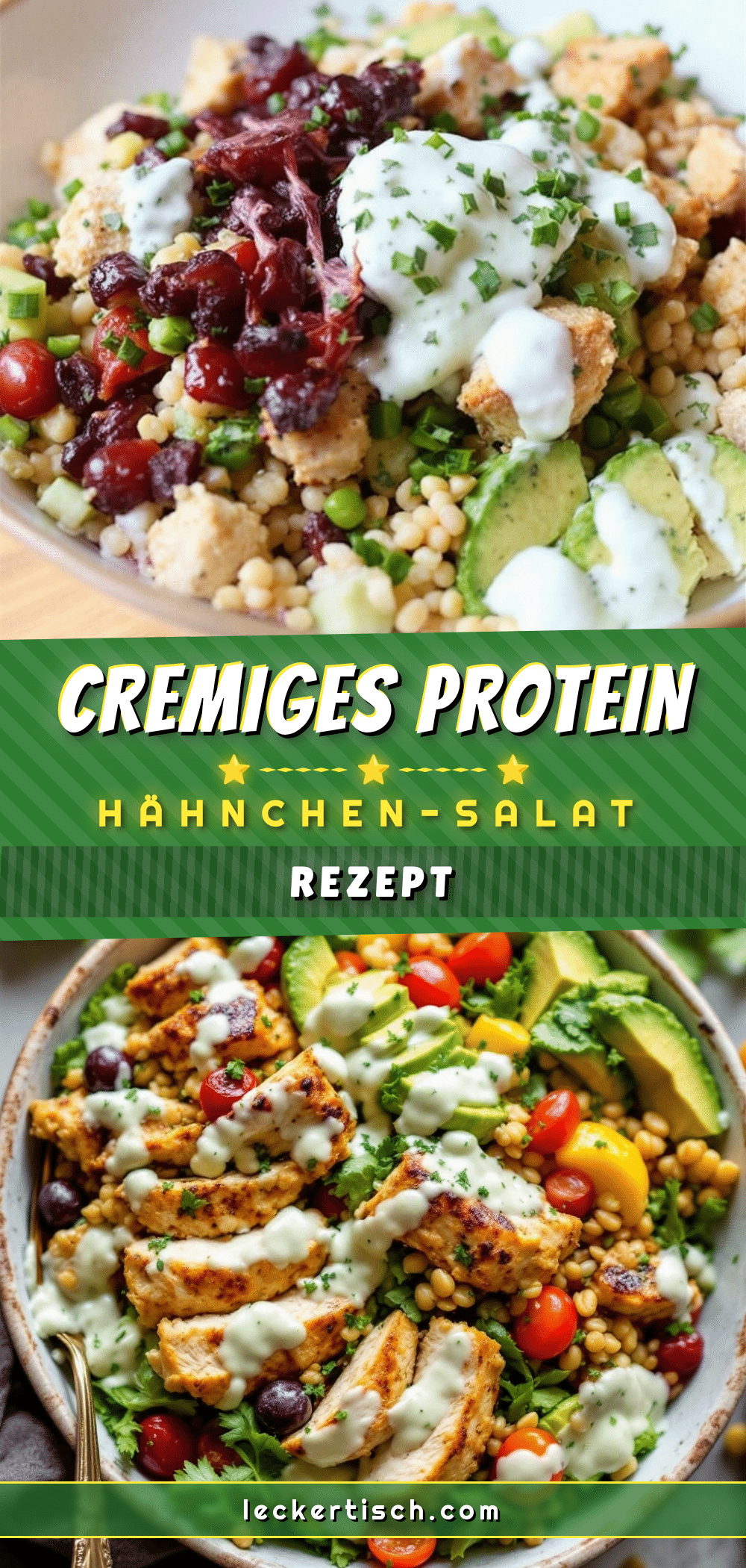 Cremiges High-Protein Hähnchen-Salat Rezept recipe