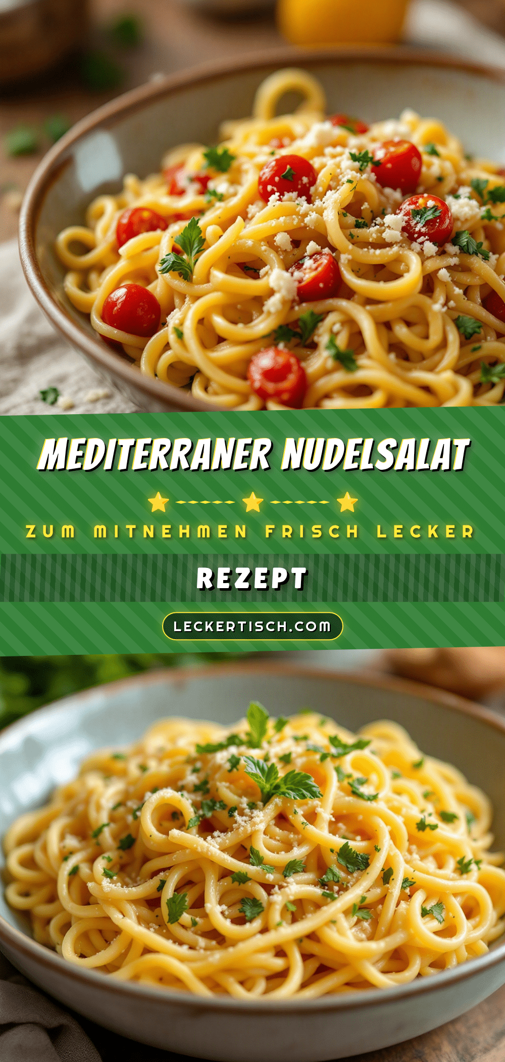 einfacher mediterraner nudelsalat recipe