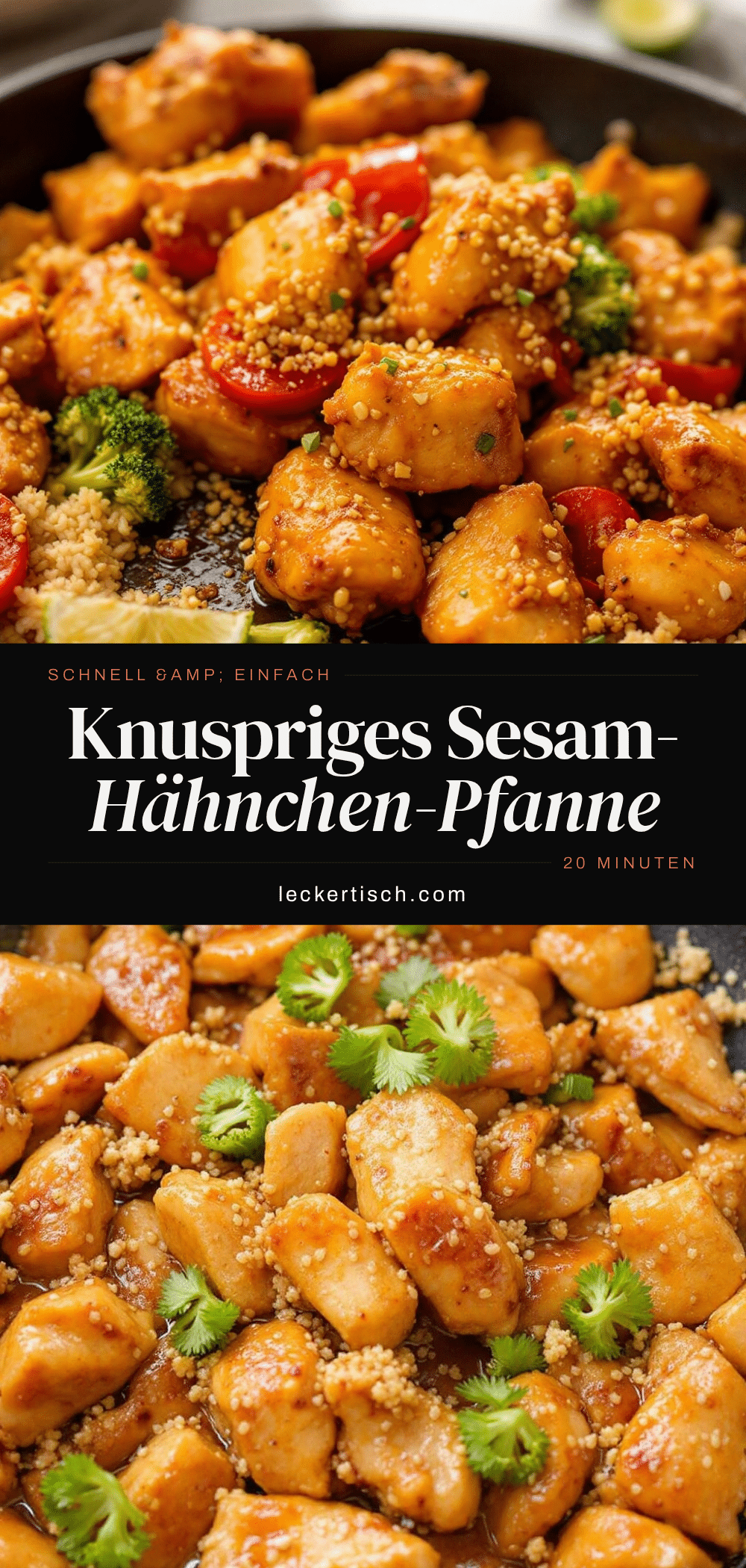 Einfaches 20-Minuten-Sesam-Ingwer-Hähnchen recipe