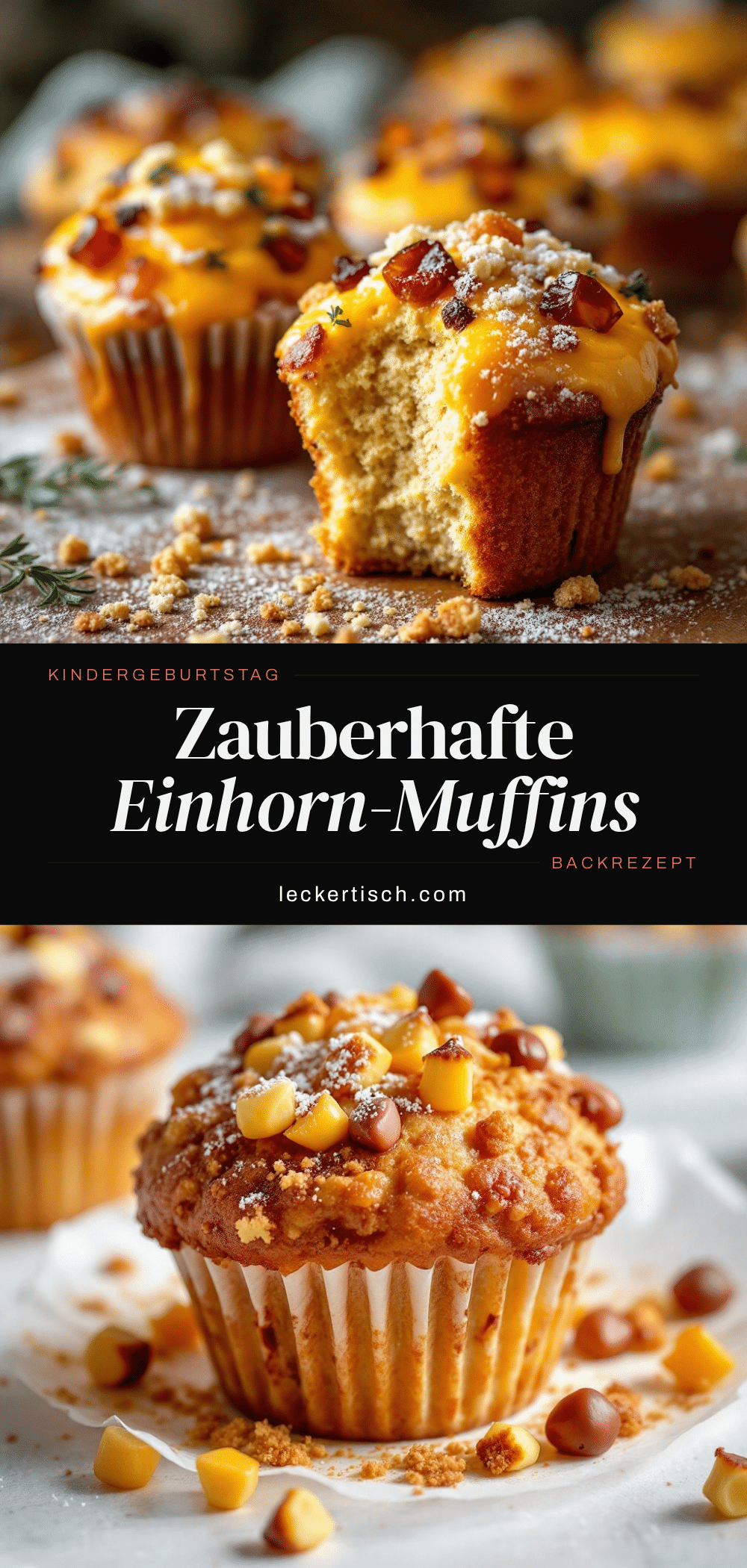 Einhorn-Muffins Kindergeburtstag recipe