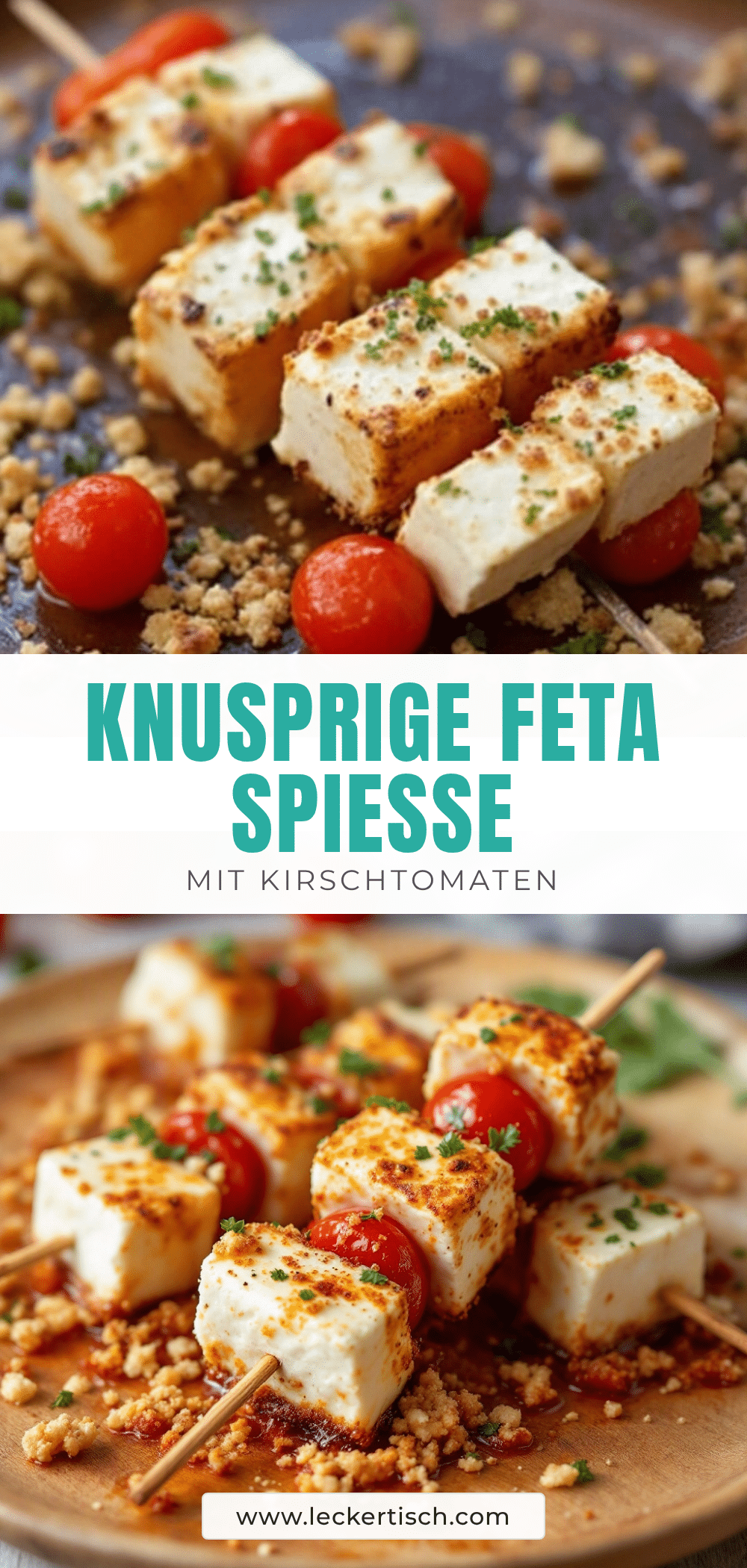 Feta-Spieße mit Kirschtomaten recipe
