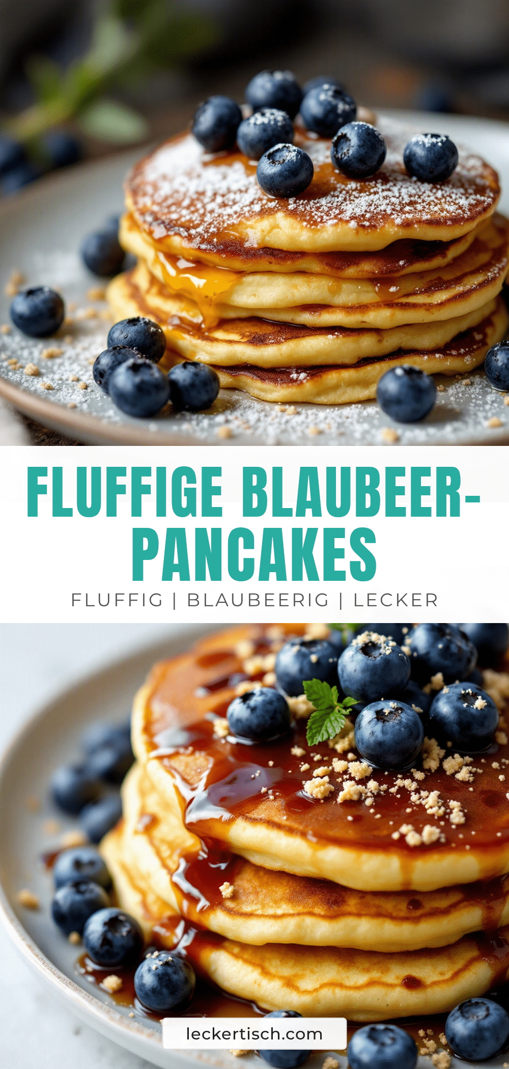 Fluffige Blaubeer-Pancakes recipe