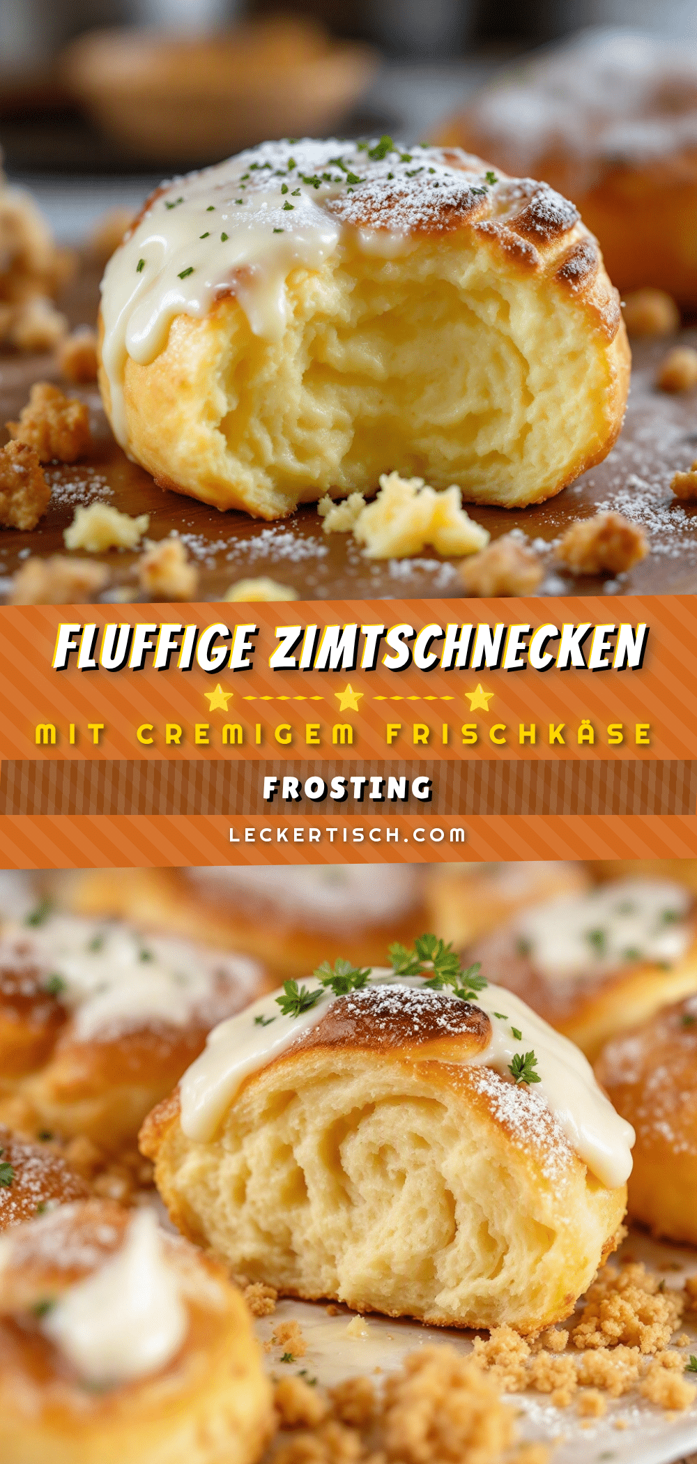 fluffige zimtschnecken mit frischkäse-frosting recipe