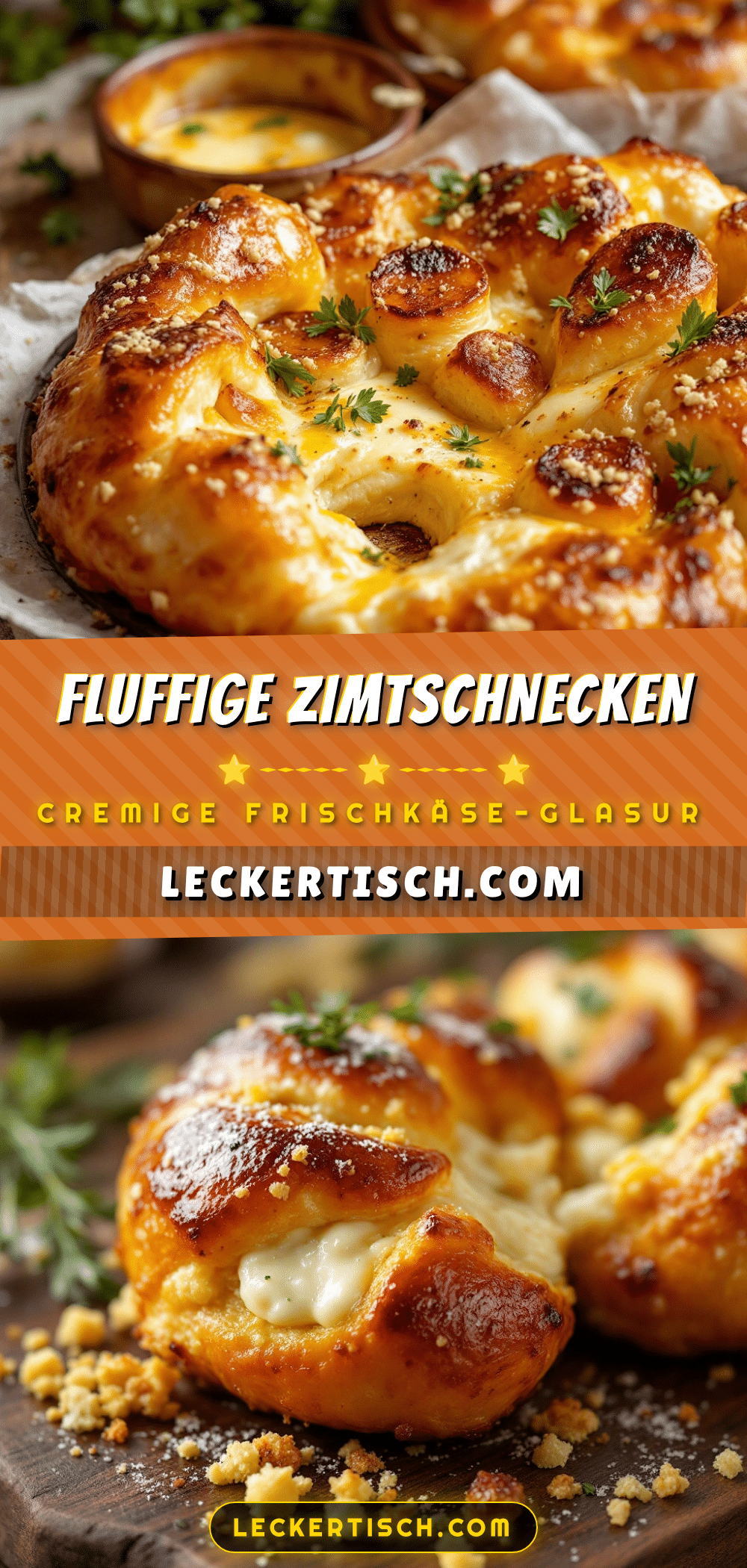 Fluffige Zimtschnecken mit Frischkäse-Glasur recipe