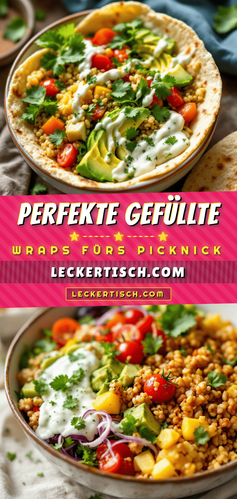 gefüllte Wraps fürs Picknick recipe