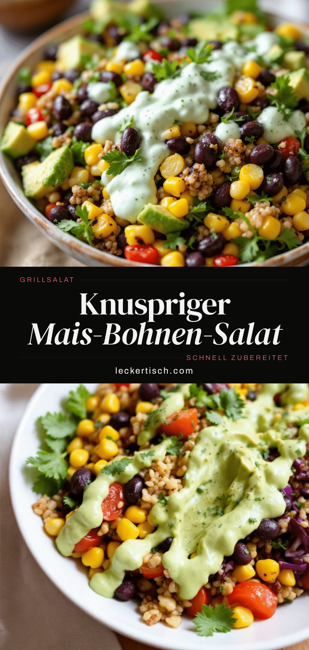 gegrillter Mais-Bohnen-Salat recipe