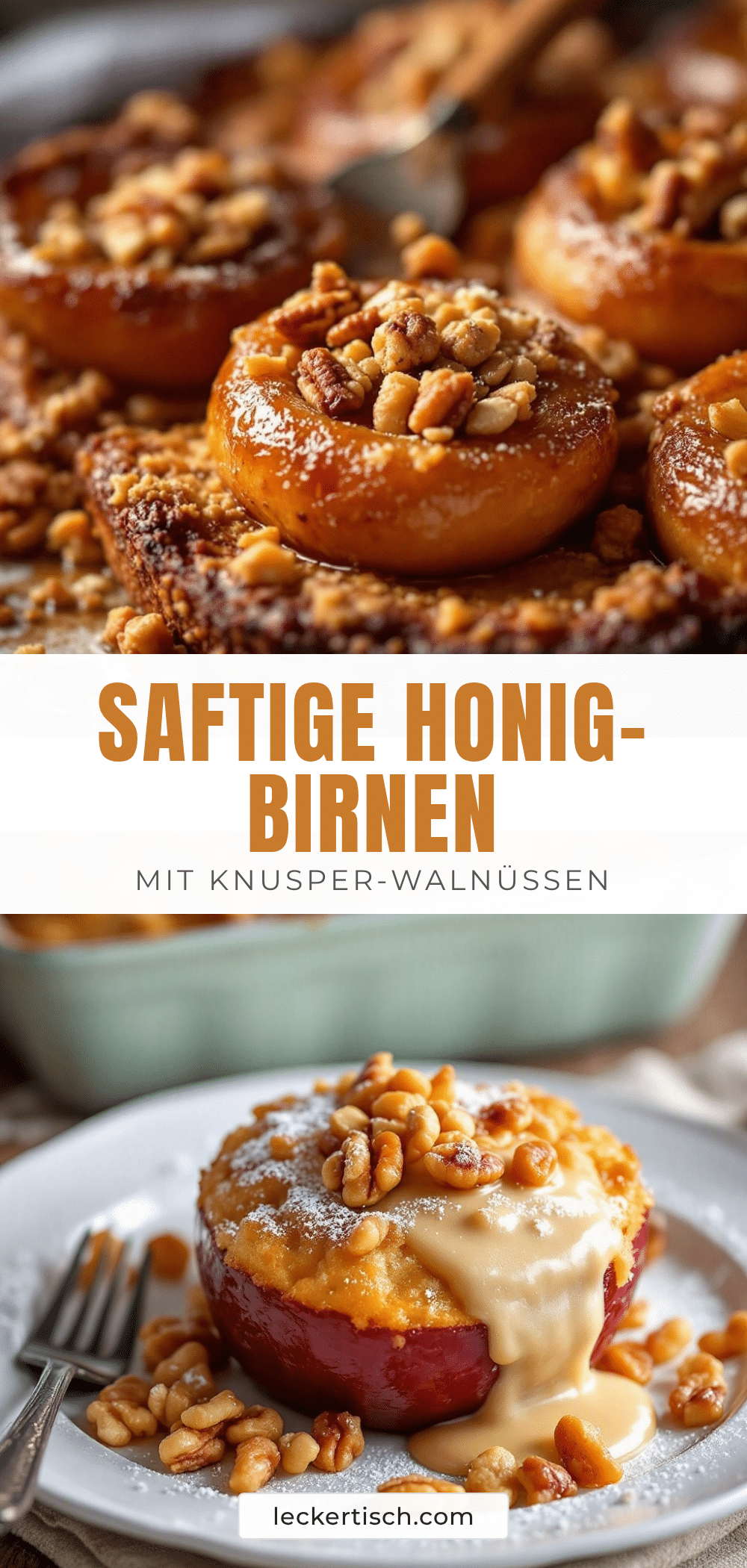 Honig-Birnen mit Walnüssen recipe
