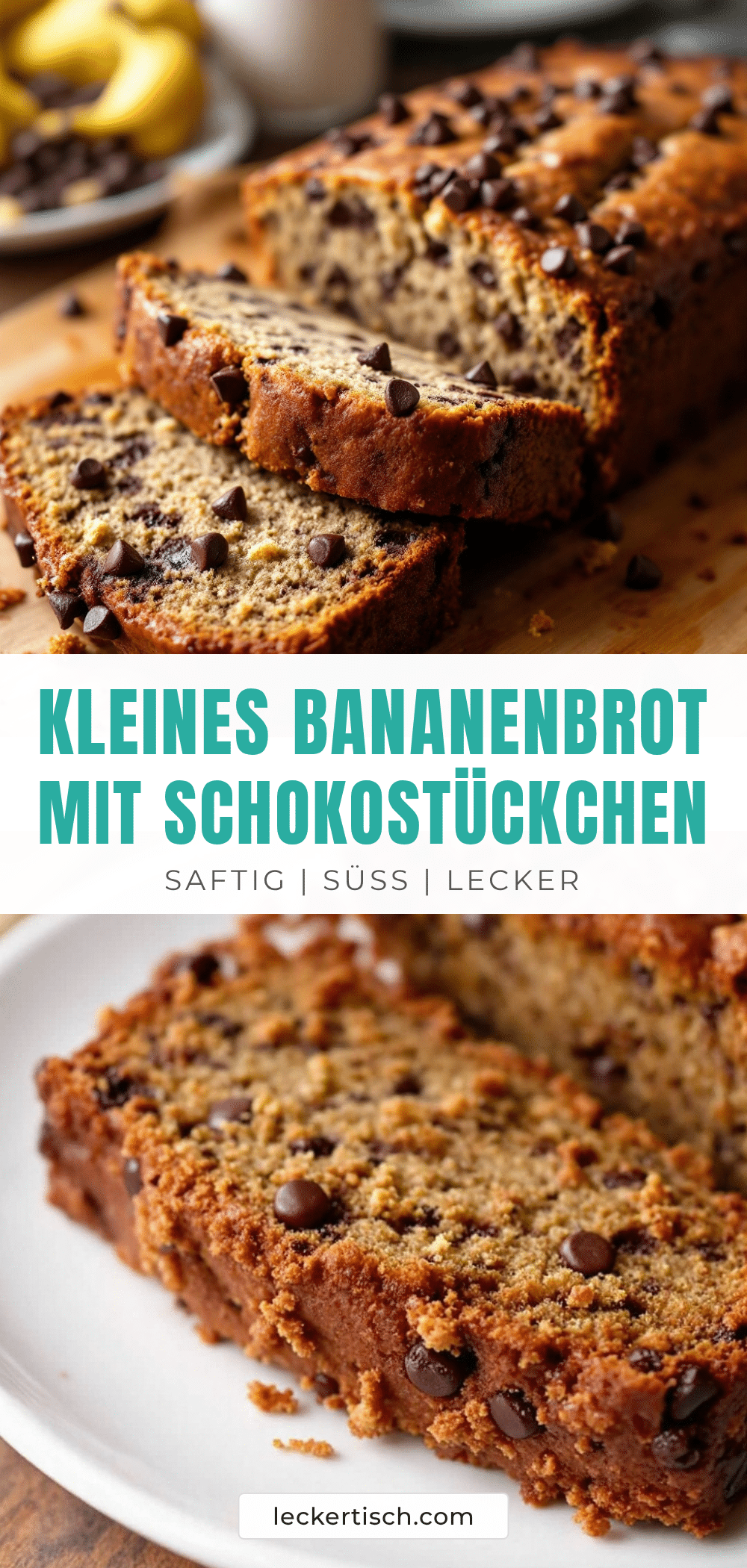 kleines Bananenbrot mit Schokostückchen recipe