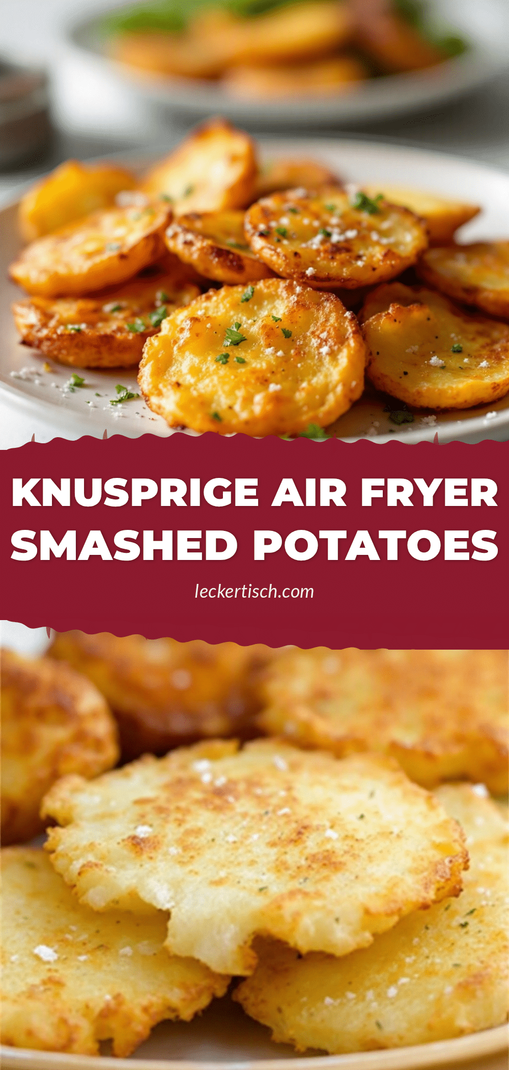 Knusprige Air Fryer Smashed Potatoes recipe