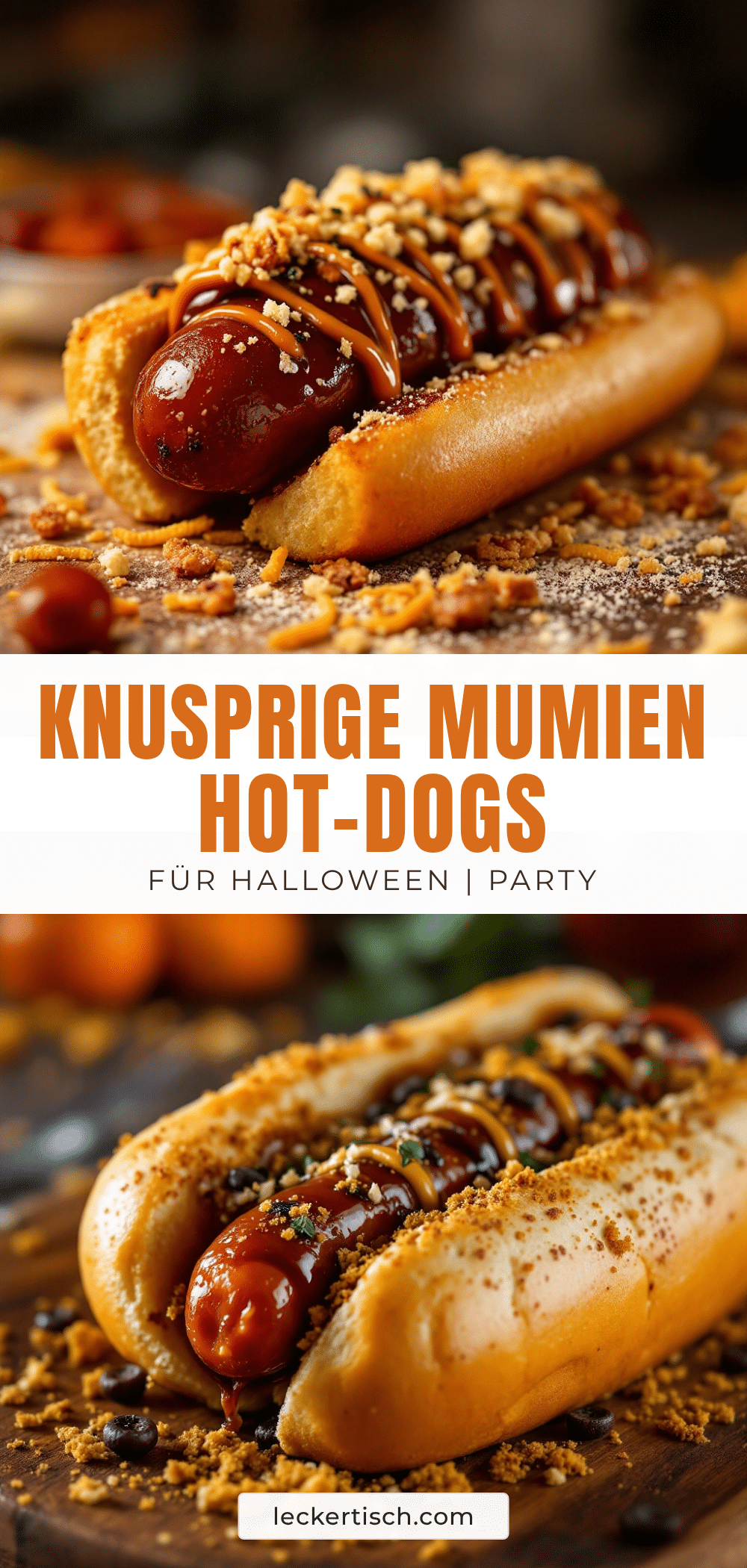 Knusprige Mumien-Hot-Dogs recipe