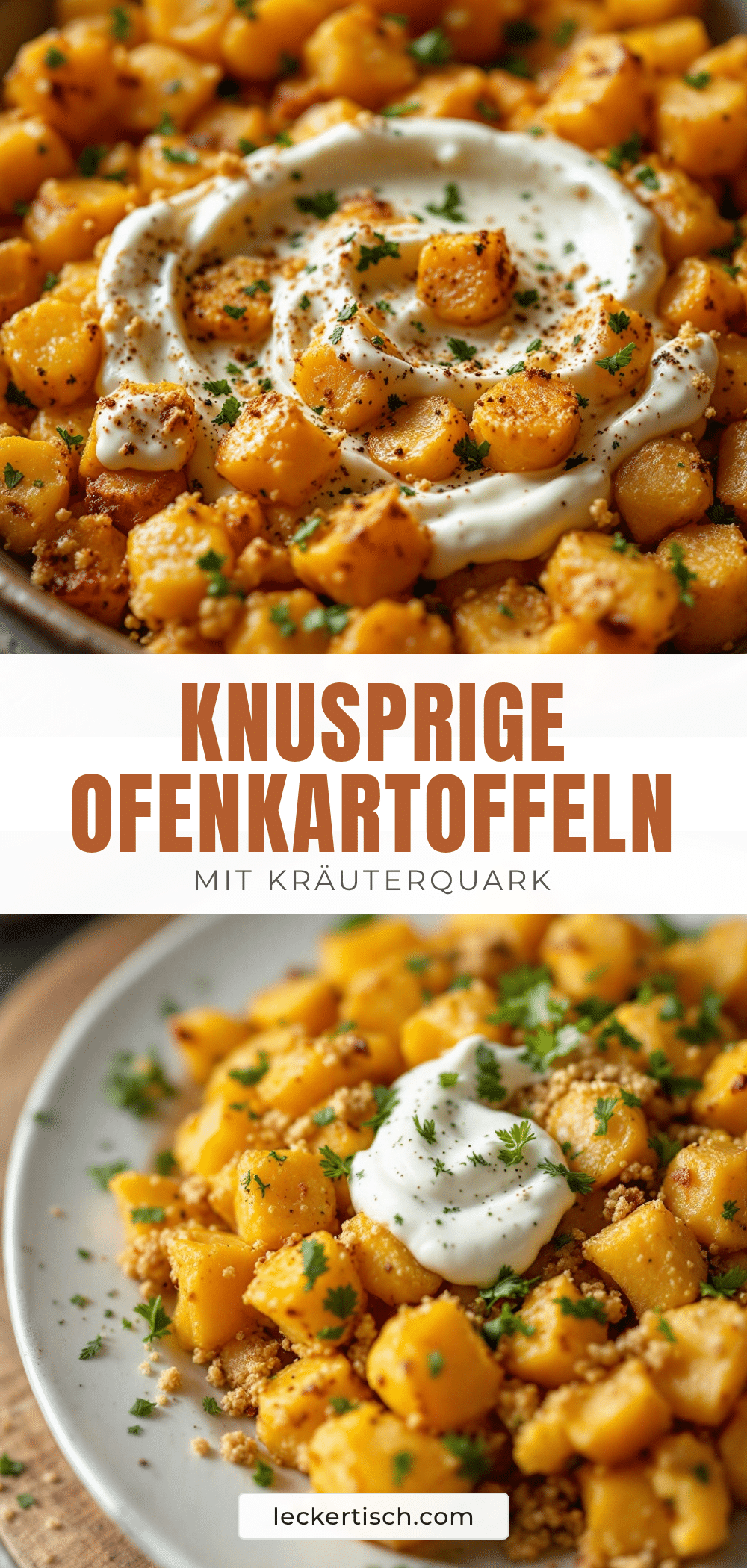knusprige Ofenkartoffeln mit Kräuterquark recipe