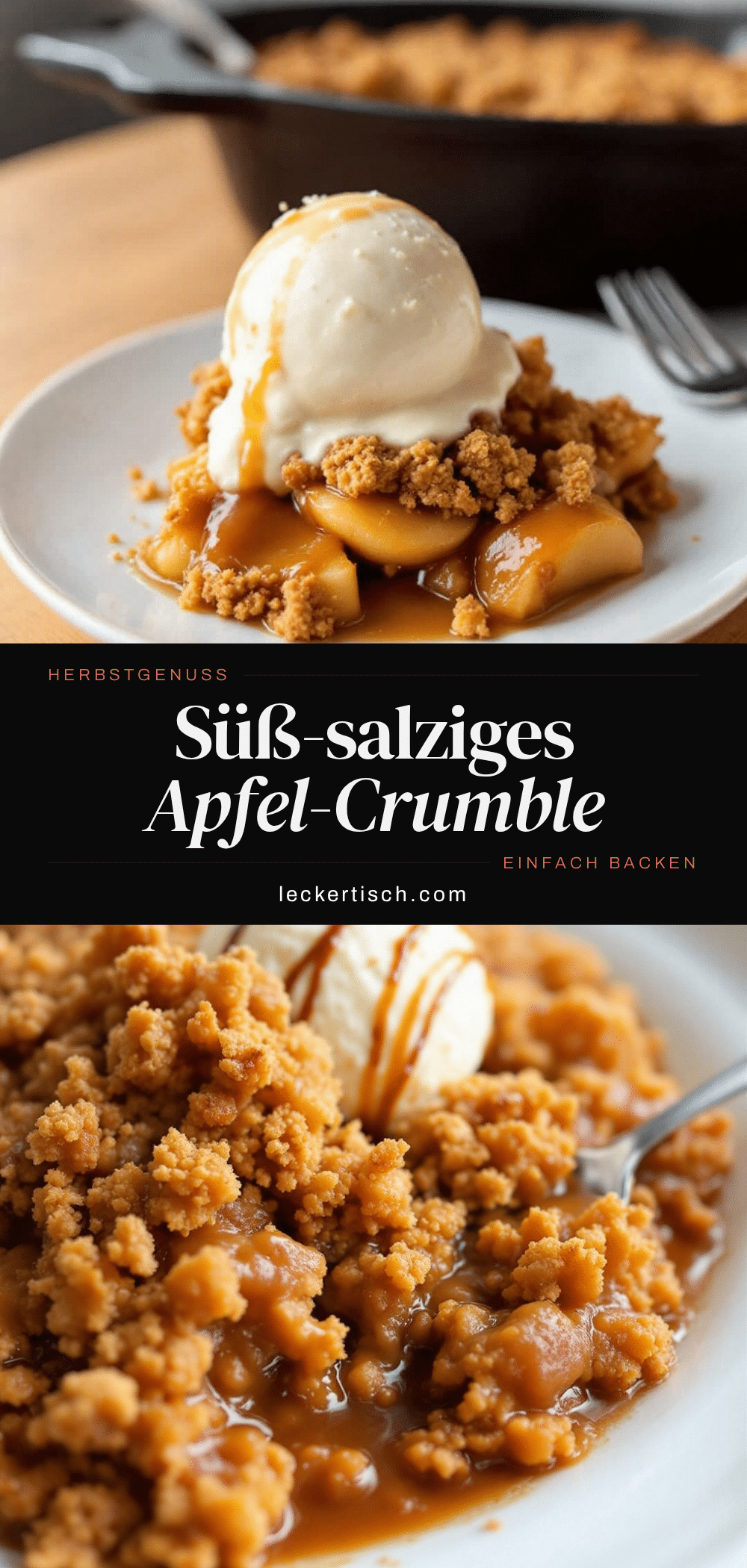 Perfektes Miso Karamell Apfel-Crumble recipe
