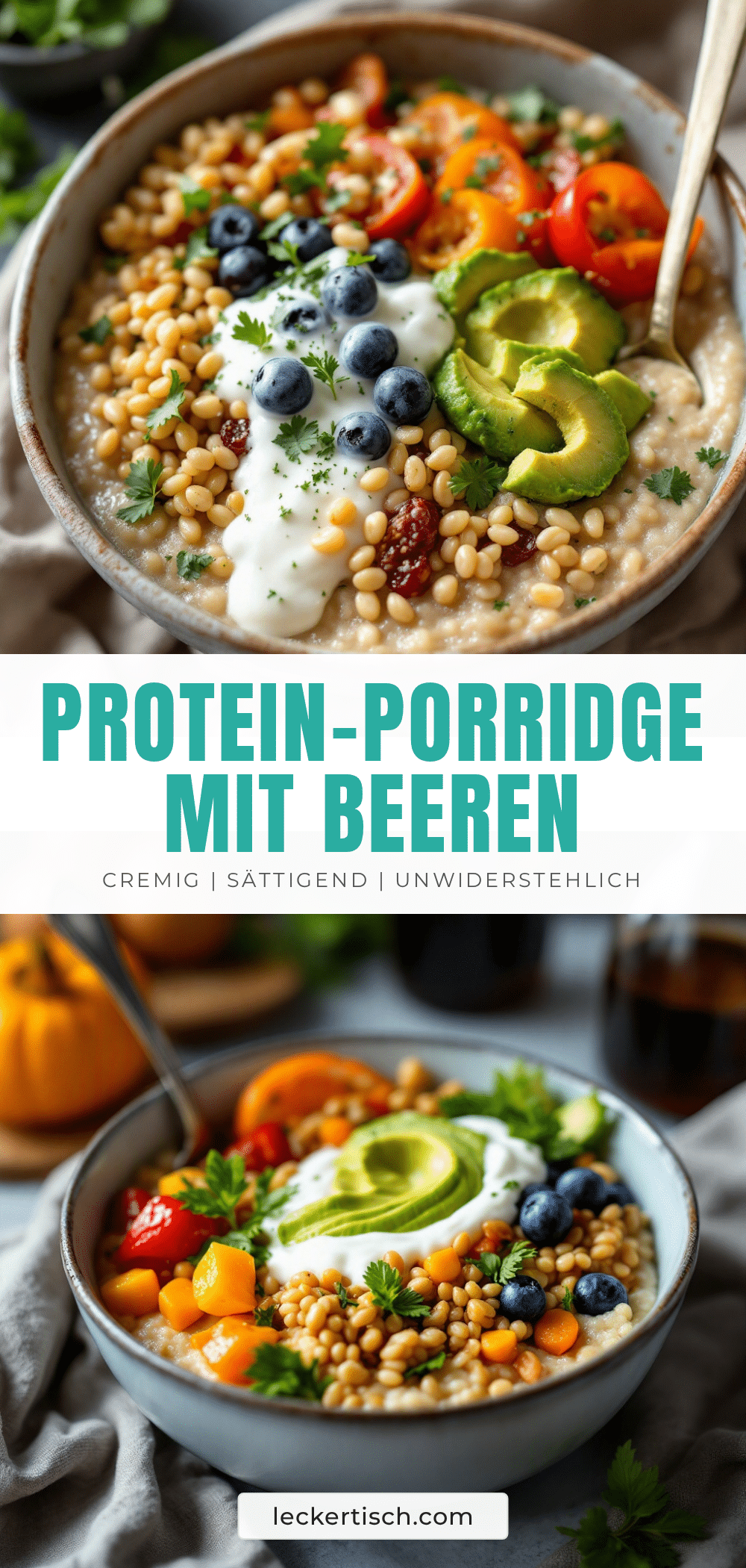 Protein-Porridge mit Beeren recipe