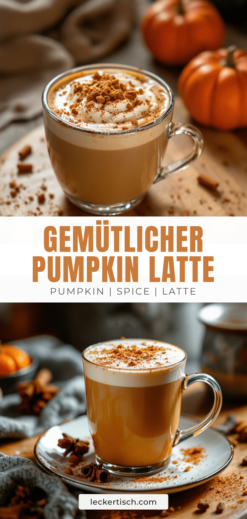 Pumpkin Spice Latte mit Zimt recipe
