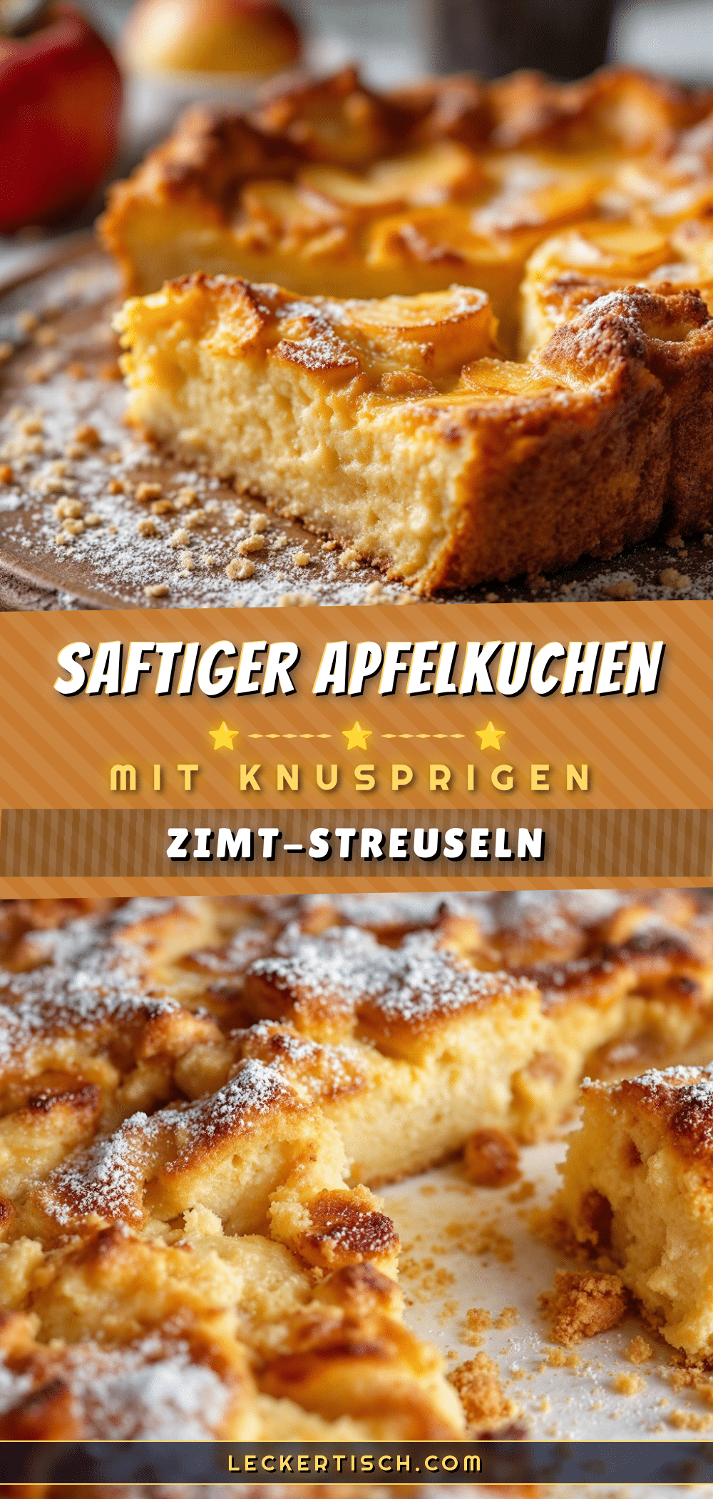 saftiger apfelkuchen mit knusprigen zimt-streuseln recipe