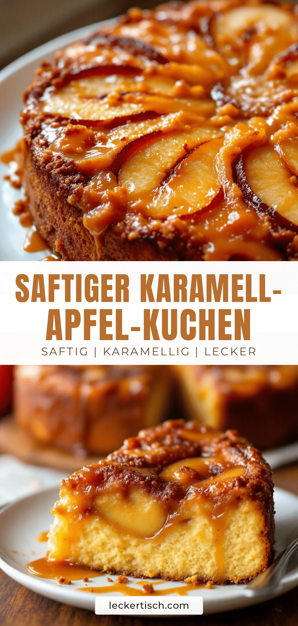 Saftiger Karamell-Apfel-Upside-Down-Kuchen recipe