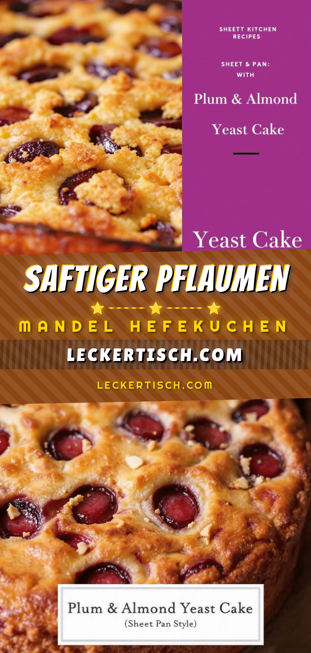 Saftiger Pflaumen-Mandel-Hefekuchen vom Blech recipe