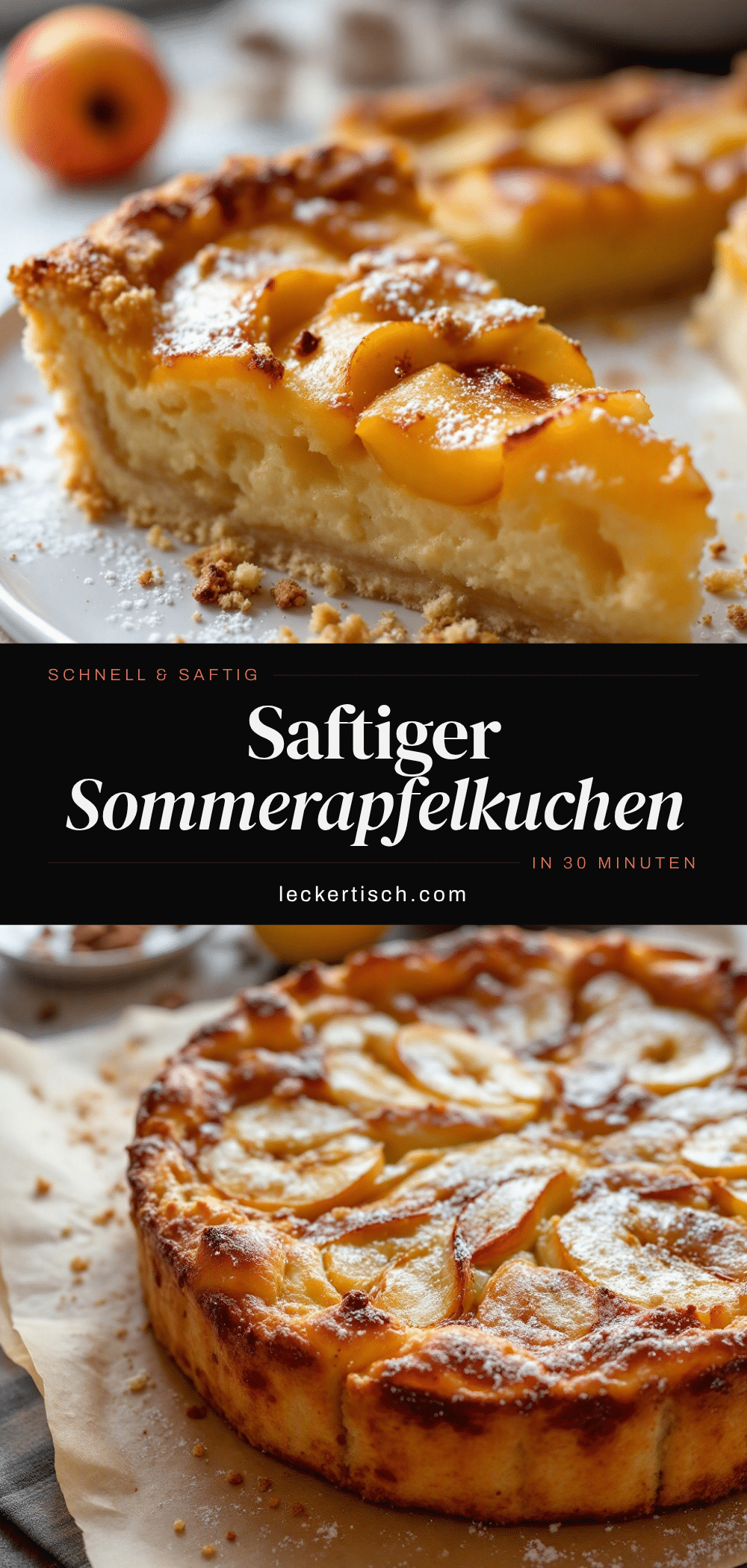 Saftiger Sommerapfelkuchen recipe