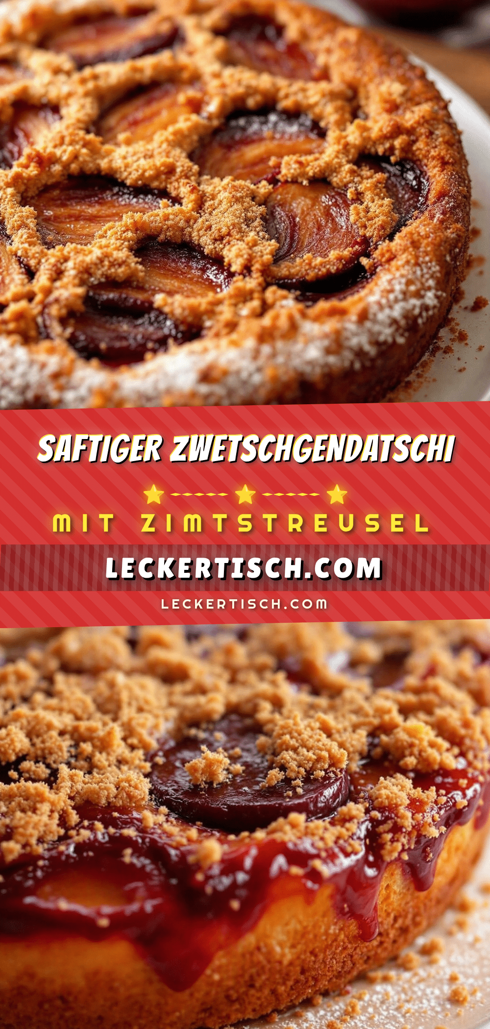 Saftiger Zwetschgendatschi mit Zimtstreusel recipe
