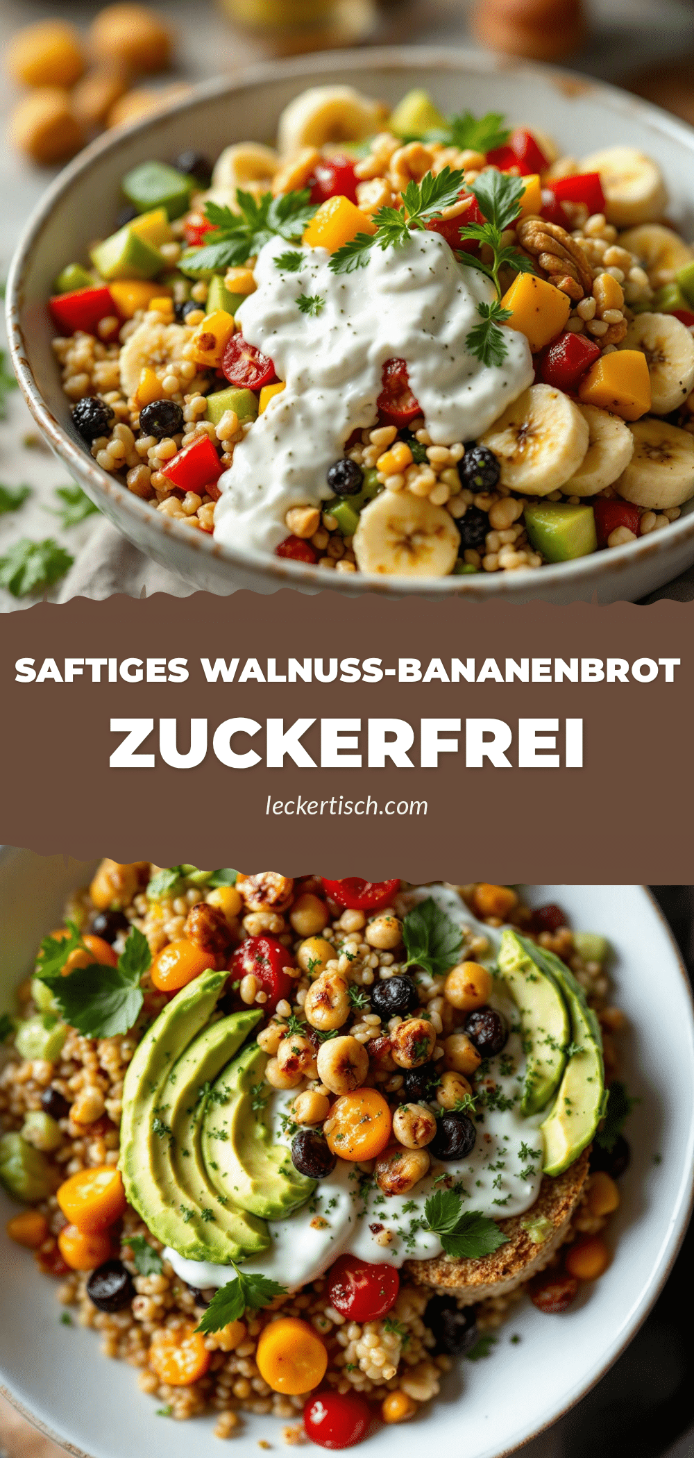 zuckerfreies Bananenbrot mit Walnüssen recipe