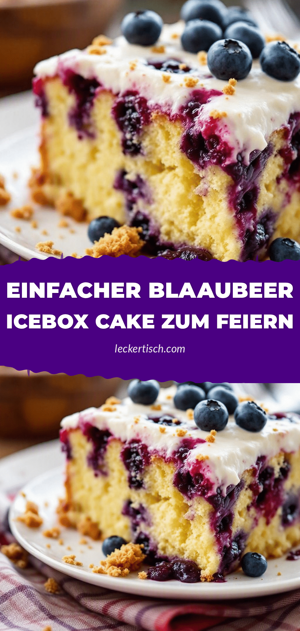 Blaubeer Icebox Cake recipe
