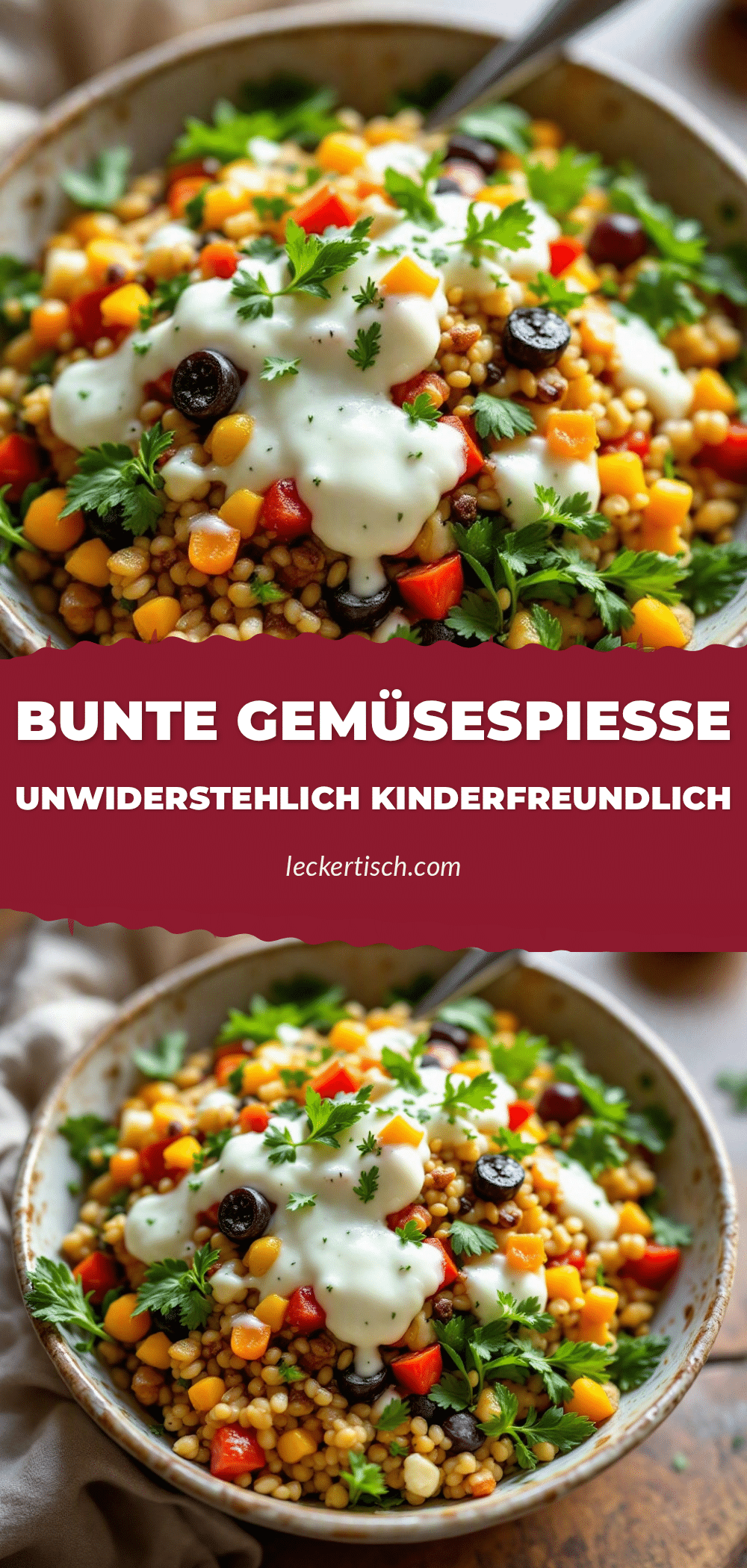 bunte Gemüsespieße Kinderjause recipe