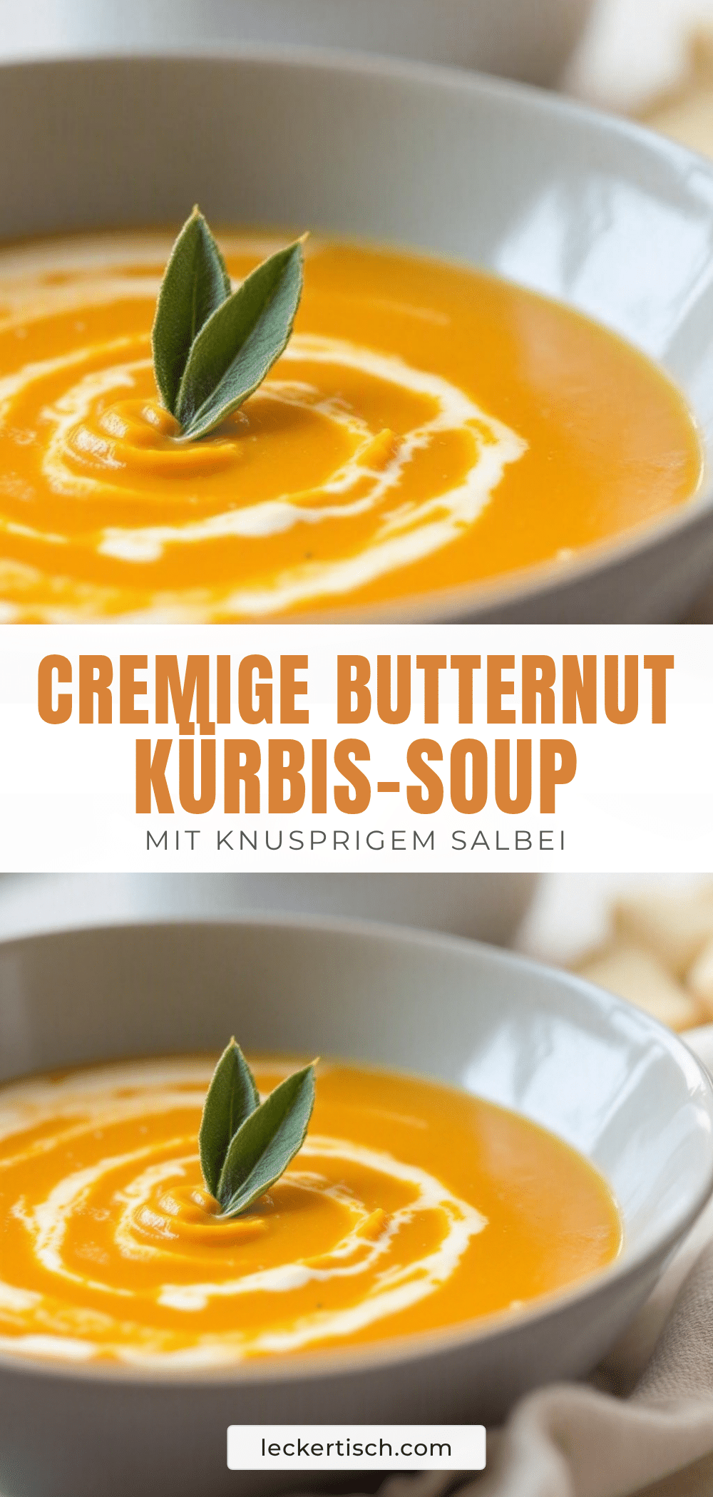 Cremige Butternut-Kürbis-Suppe recipe