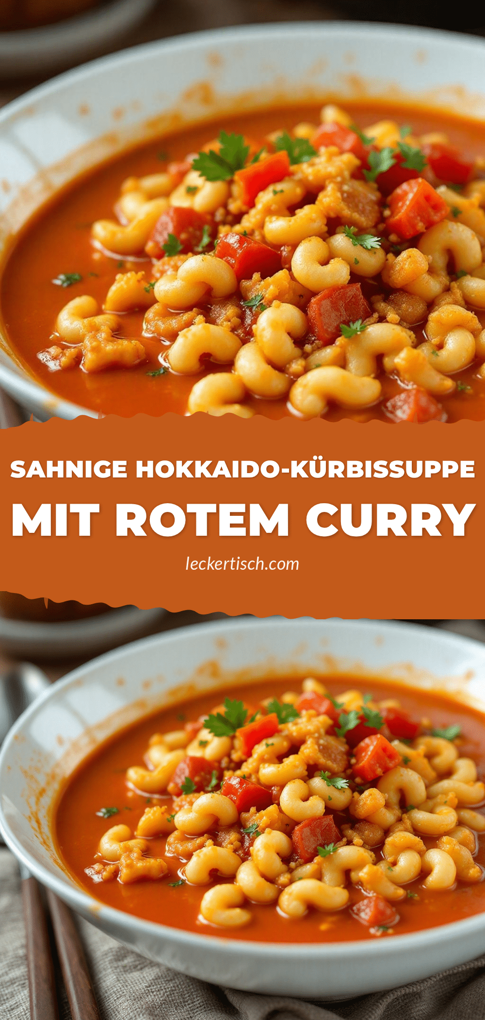 cremige hokkaido-kürbissuppe mit rotem curry recipe