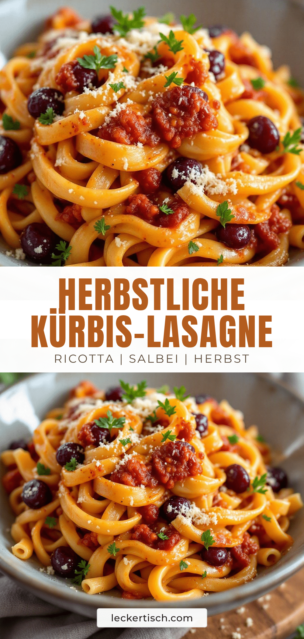 Cremige Kürbis-Lasagne mit Ricotta und Salbei recipe