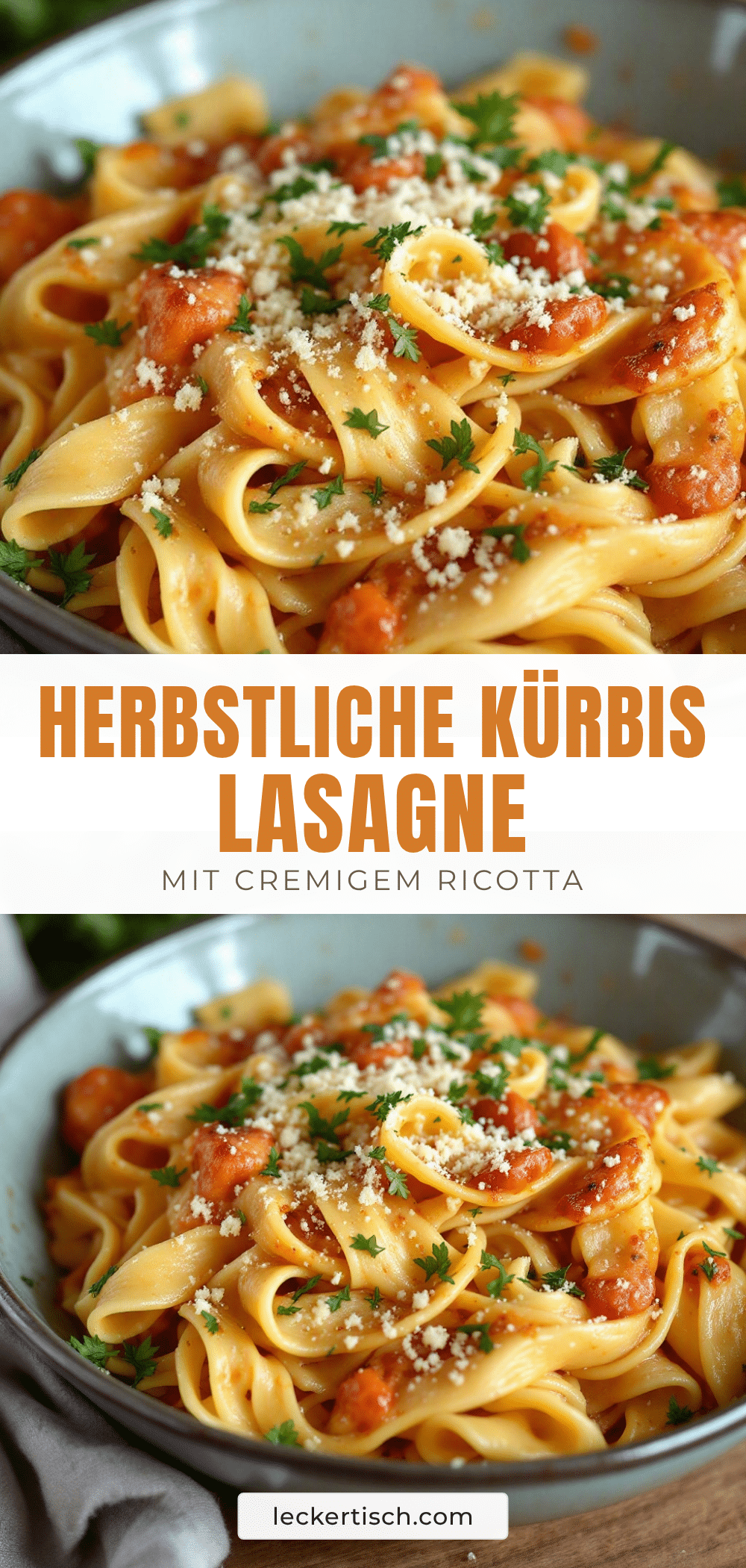 Cremige Kürbis-Lasagne mit Ricotta und Salbei recipe