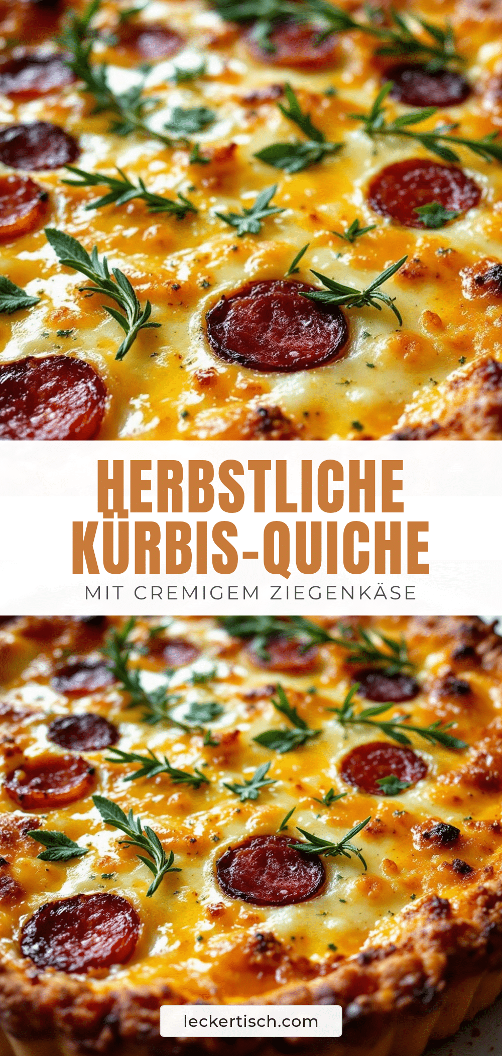 Cremige Kürbis-Quiche mit Ziegenkäse und Rosmarin recipe