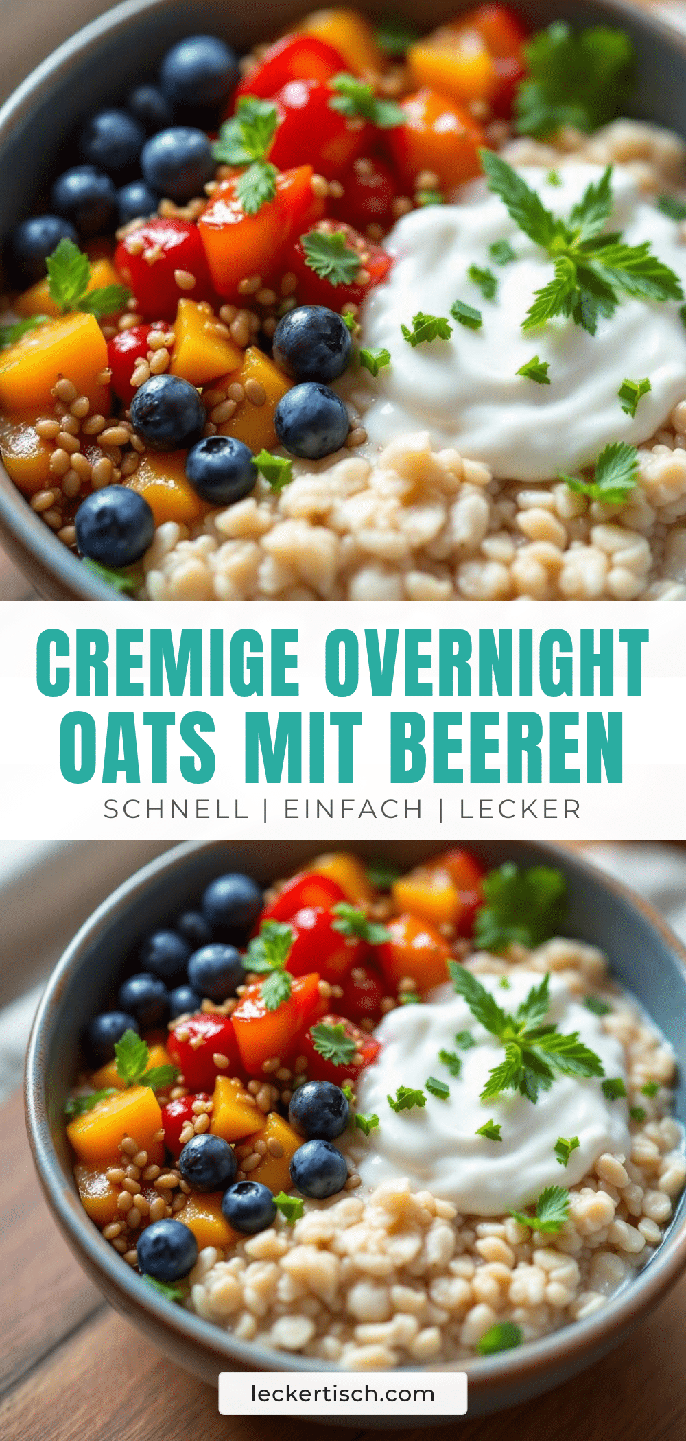 Cremige Overnight Oats mit Beeren recipe