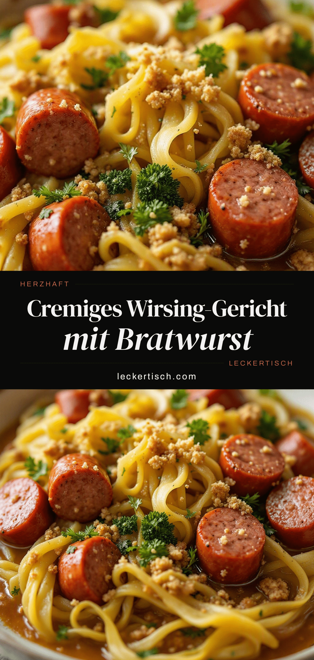 Cremiger Wirsing- und Bratwurst-Eintopf recipe