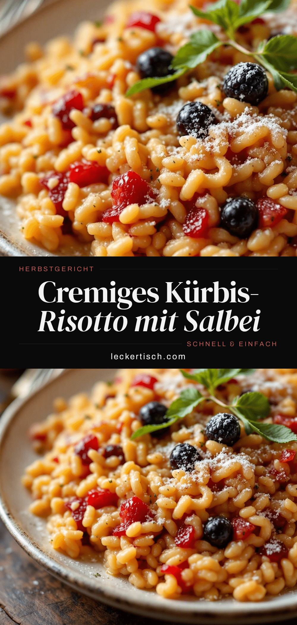 Cremiges Kürbisrisotto mit Salbeibutter recipe