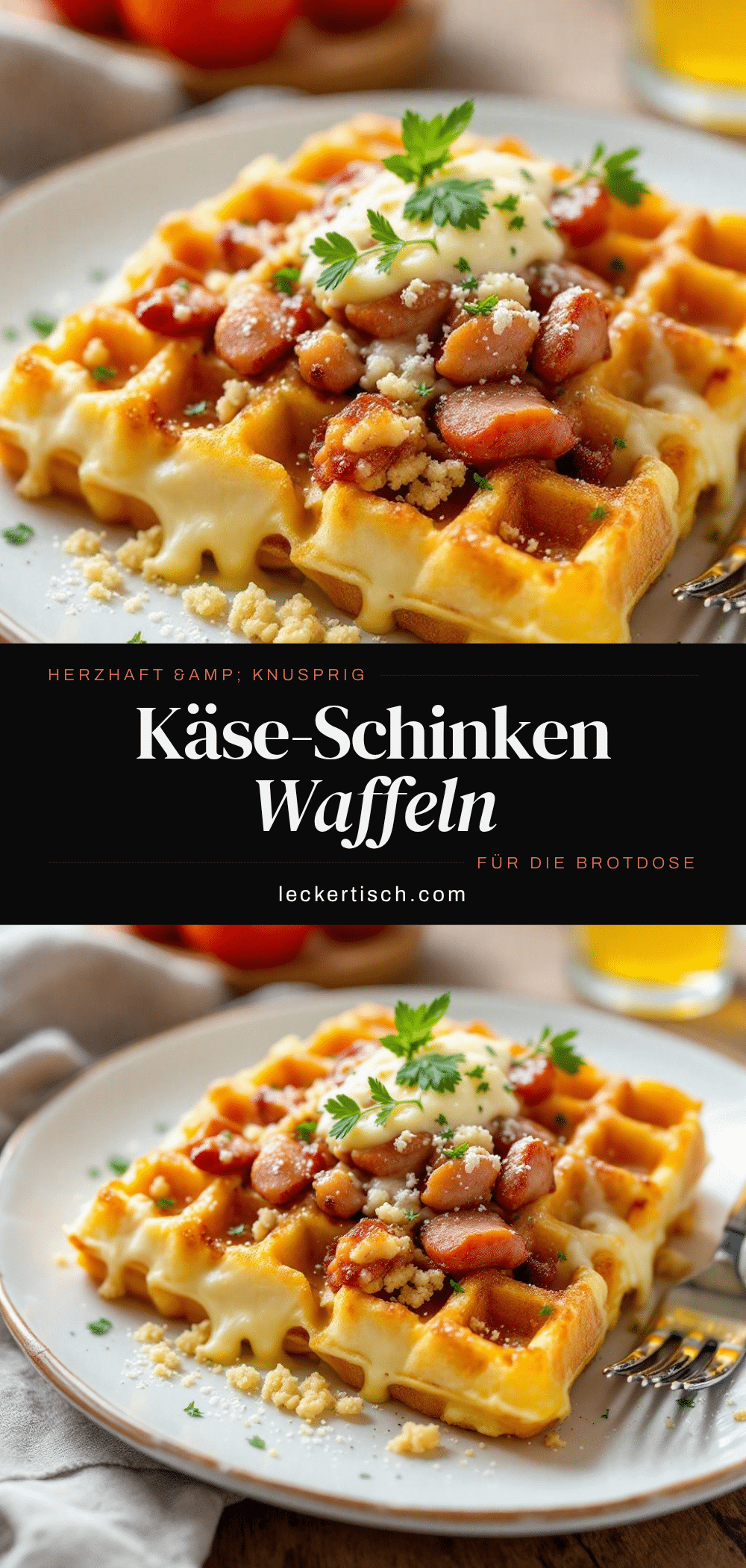 Einfache Käse-Schinken-Waffeln recipe