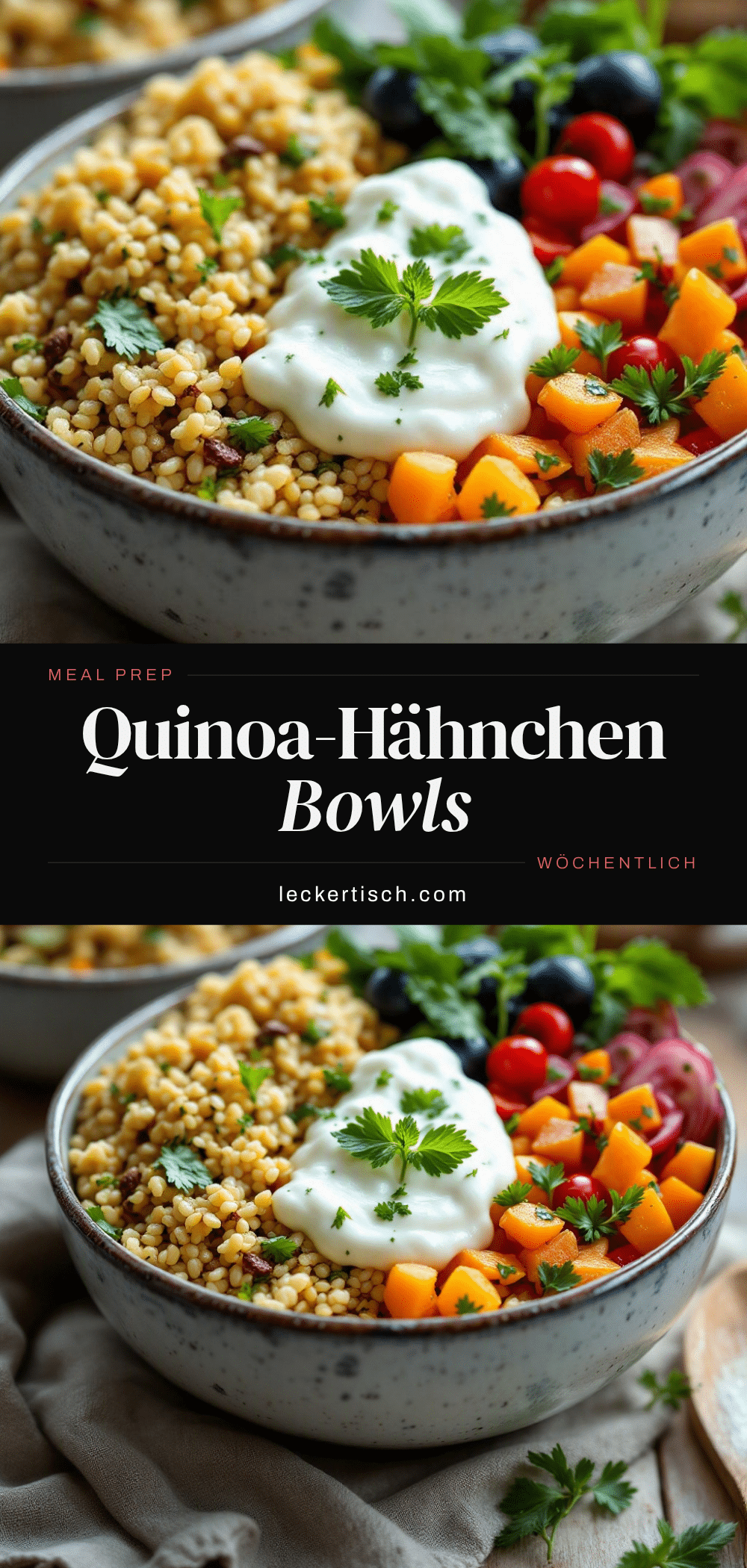 Einfache Quinoa-Hähnchen-Bowls recipe
