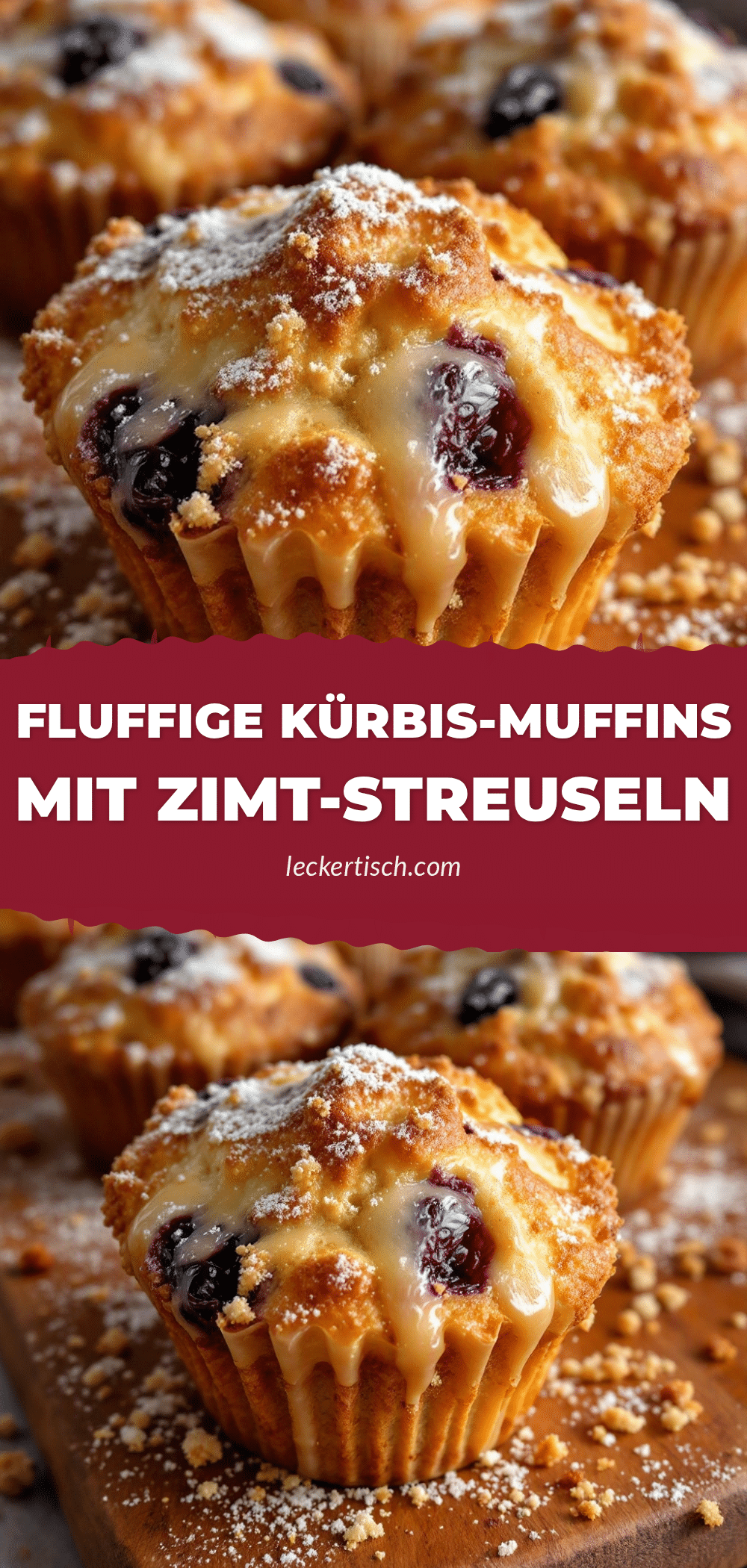 fluffige kürbis-muffins mit zimt-streuseln recipe