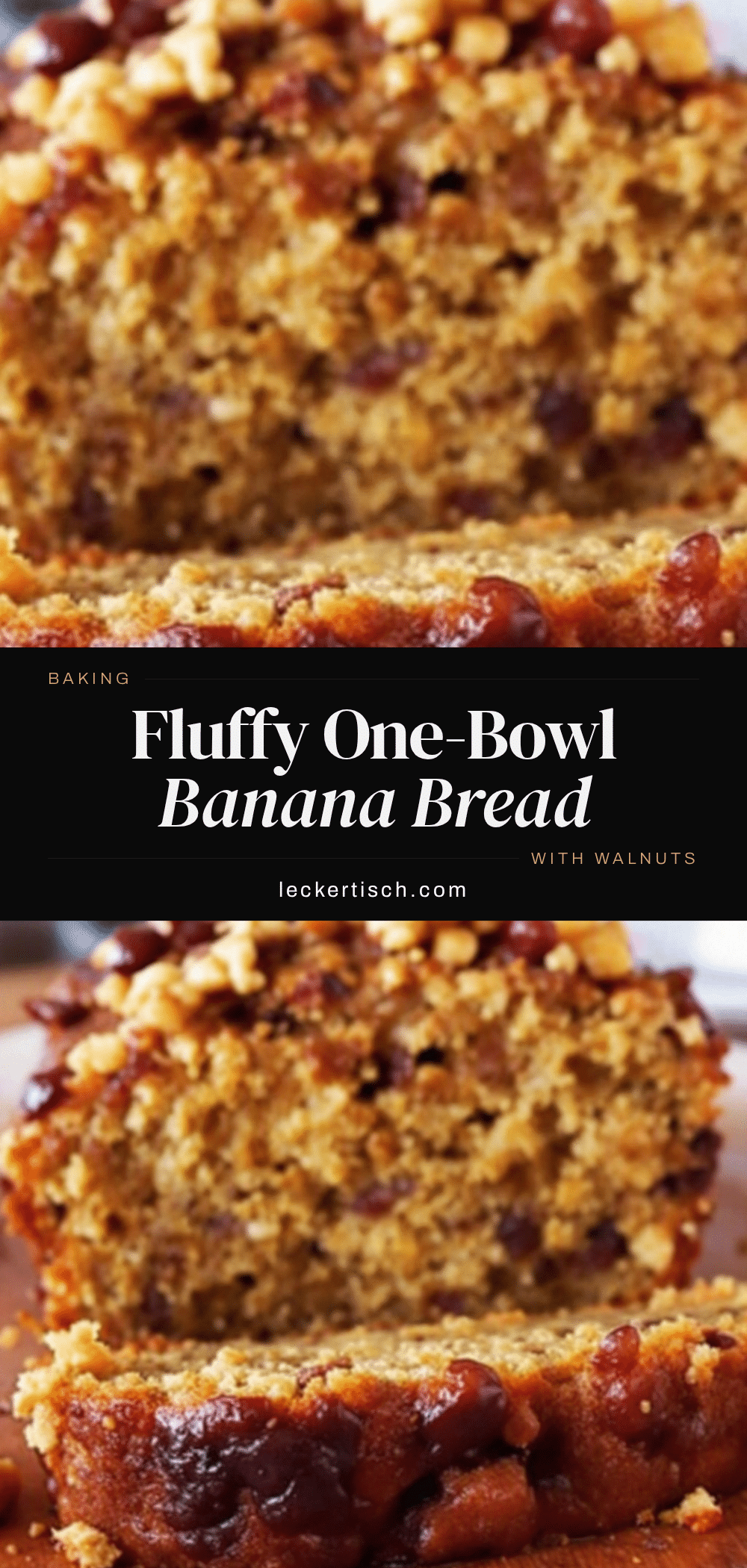 Fluffy One-Bowl Bananenbrot recipe