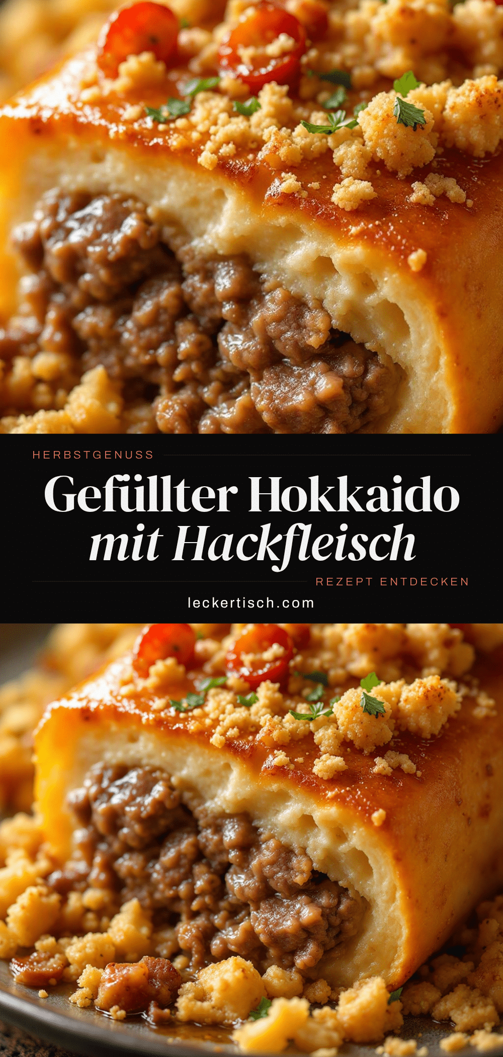 gefüllter Hokkaido-Kürbis mit Hackfleisch und Reis recipe
