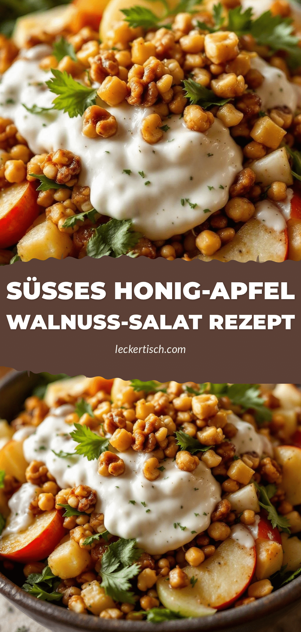 Honig-Apfel-Walnuss-Salat recipe